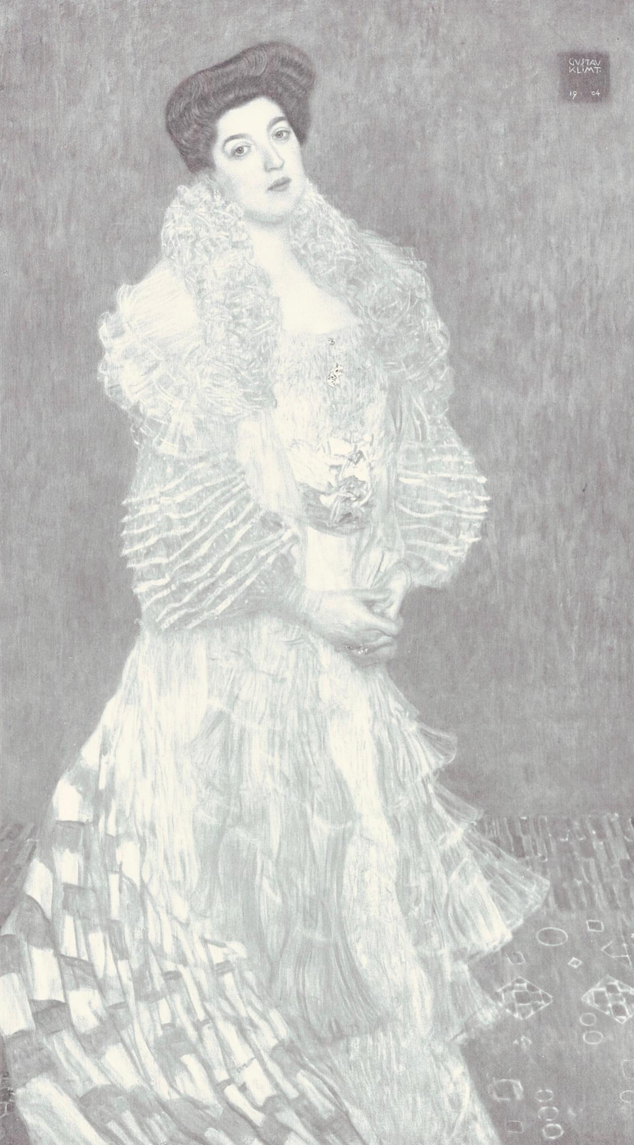 Gustav Klimt, Female Portrait, from The Work of Gustav Klimt, 1918 (after)