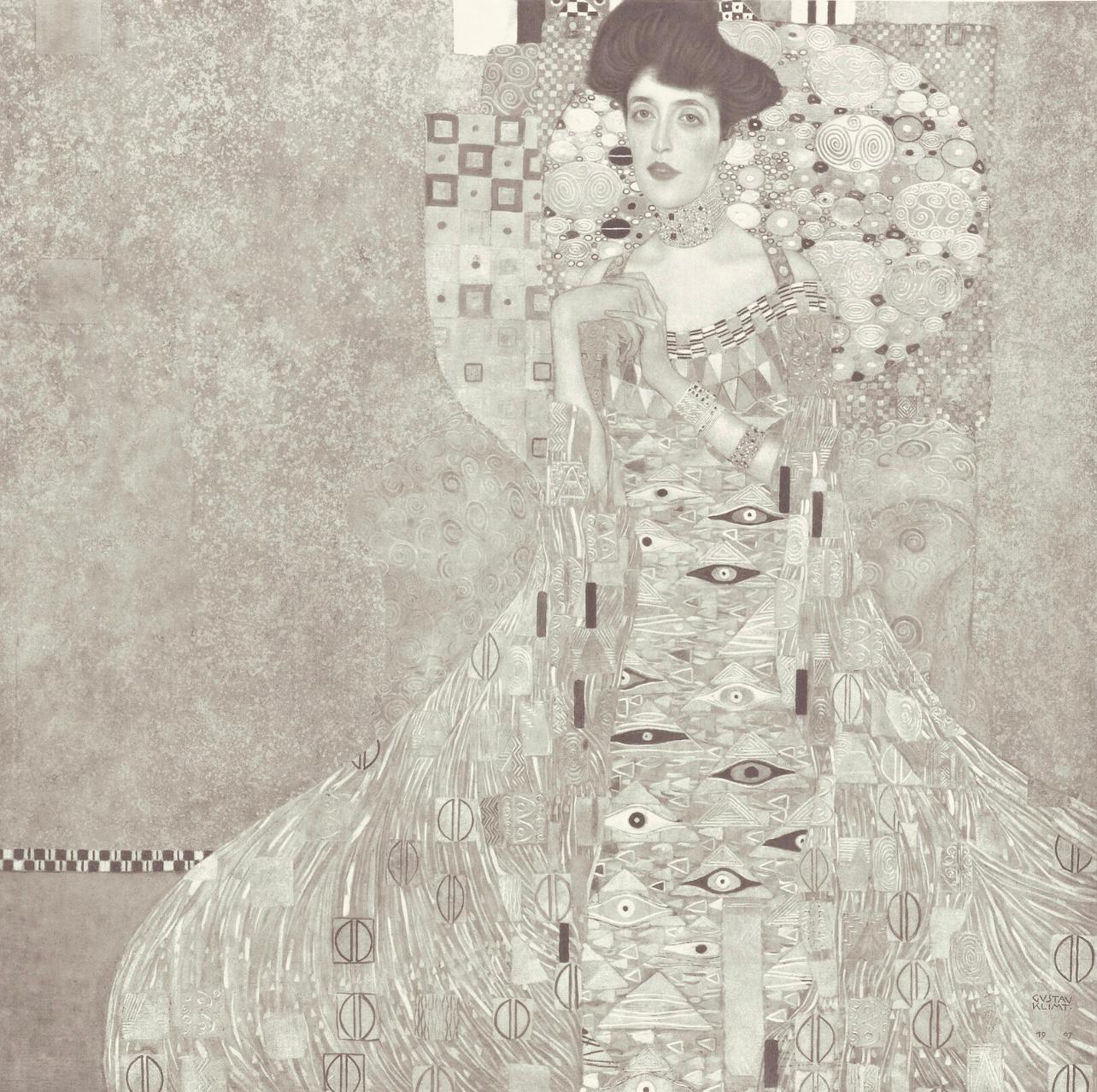 Gustav Klimt, Female Portrait, from The Work of Gustav Klimt, 1918 (after)