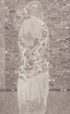 Gustav Klimt, Weibliches Porträt, aus Das Werk von Gustav Klimt, 1918 (after) Gustav Klimt