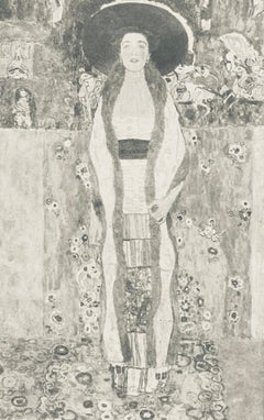 Gustav Klimt, Weibliches Porträt, aus Das Werk von Gustav Klimt, 1918 (after) Gustav Klimt