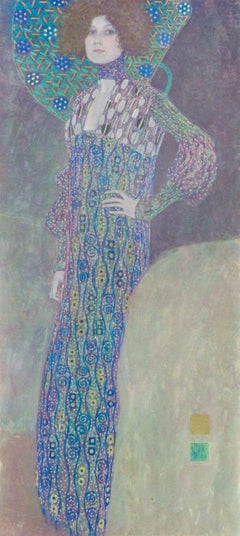Gustav Klimt, Weibliches Porträt, aus Das Werk von Gustav Klimt, 1918 (after) Gustav Klimt