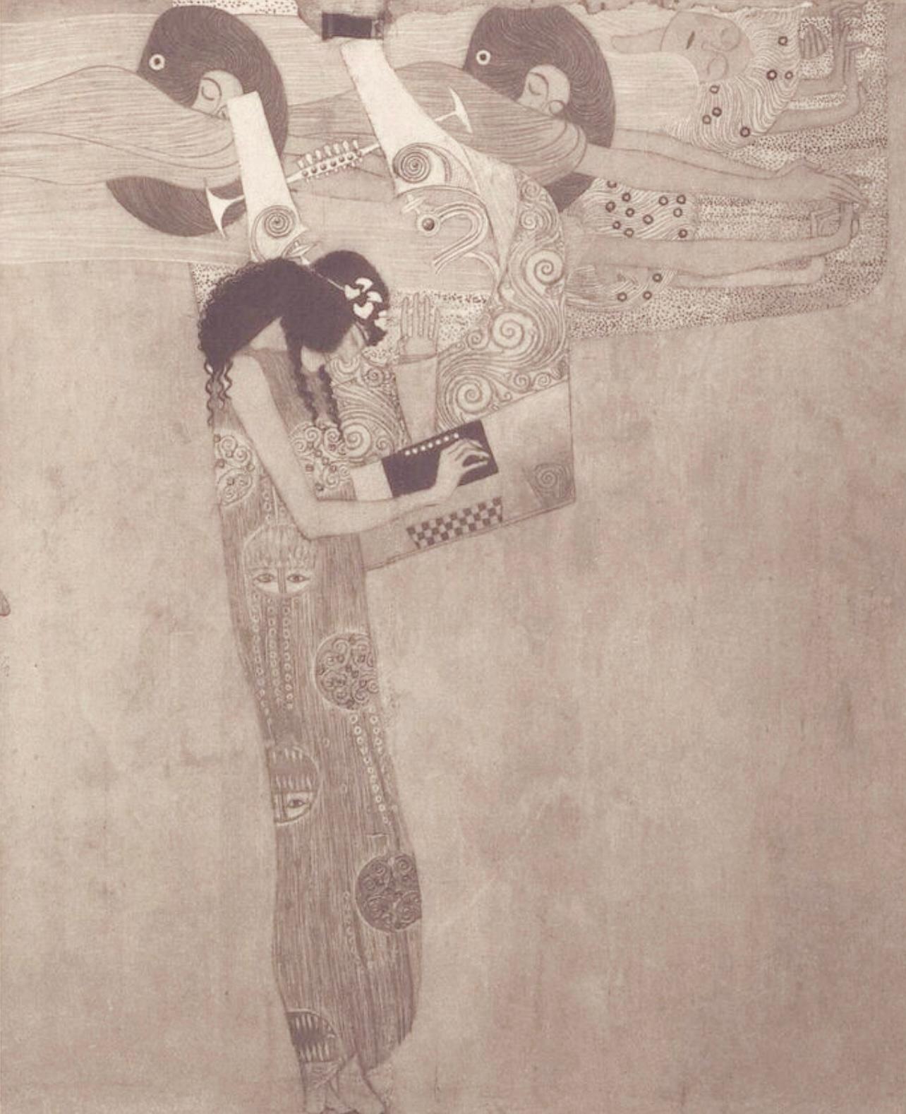 Gustav Klimt, Fragments from the Beethoven Frieze, 1918 (after) For Sale 1