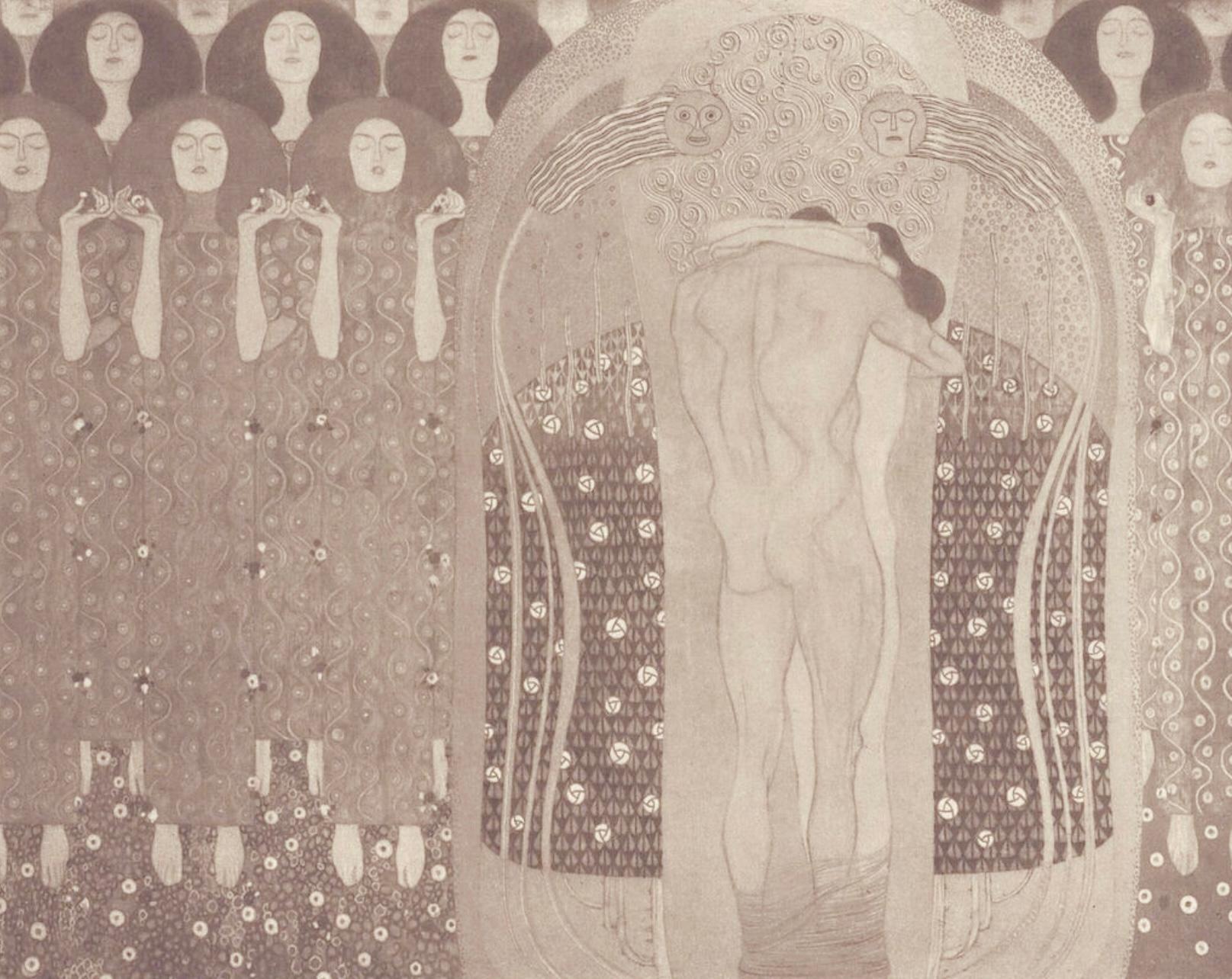 Gustav Klimt, Fragments from the Beethoven Frieze, 1918 (after) For Sale 3