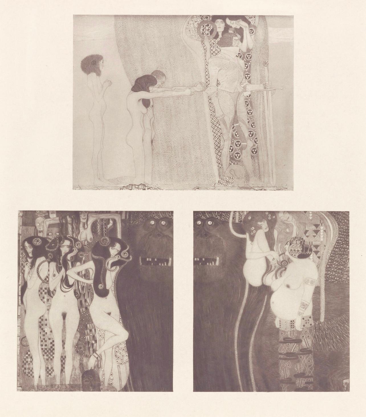 Gustav Klimt, Fragments from the Beethoven Frieze, 1918 (after)