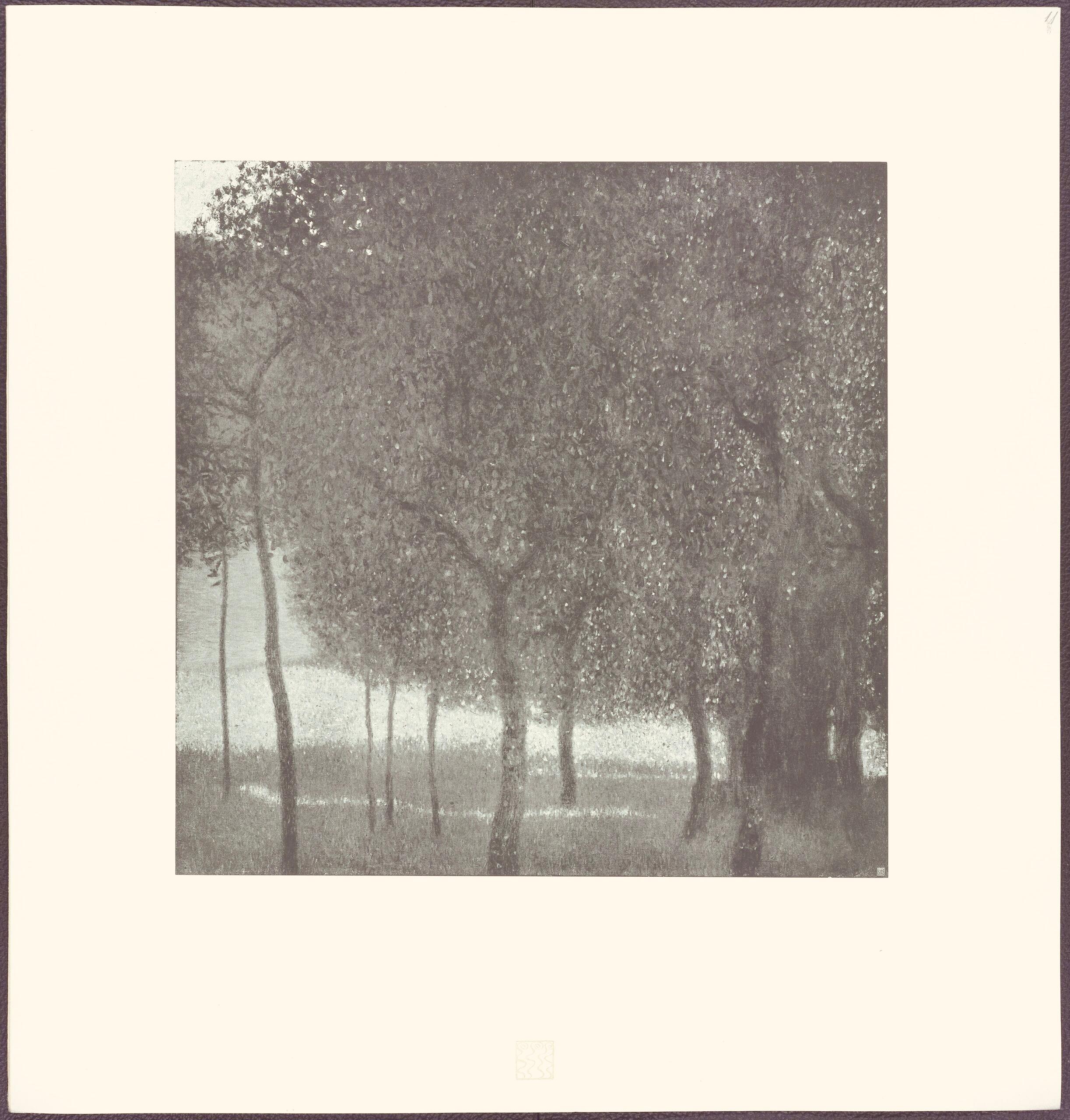 Gustav Klimt, Fruit Trees, from The Work of Gustav Klimt, 1918 (after) For Sale 4