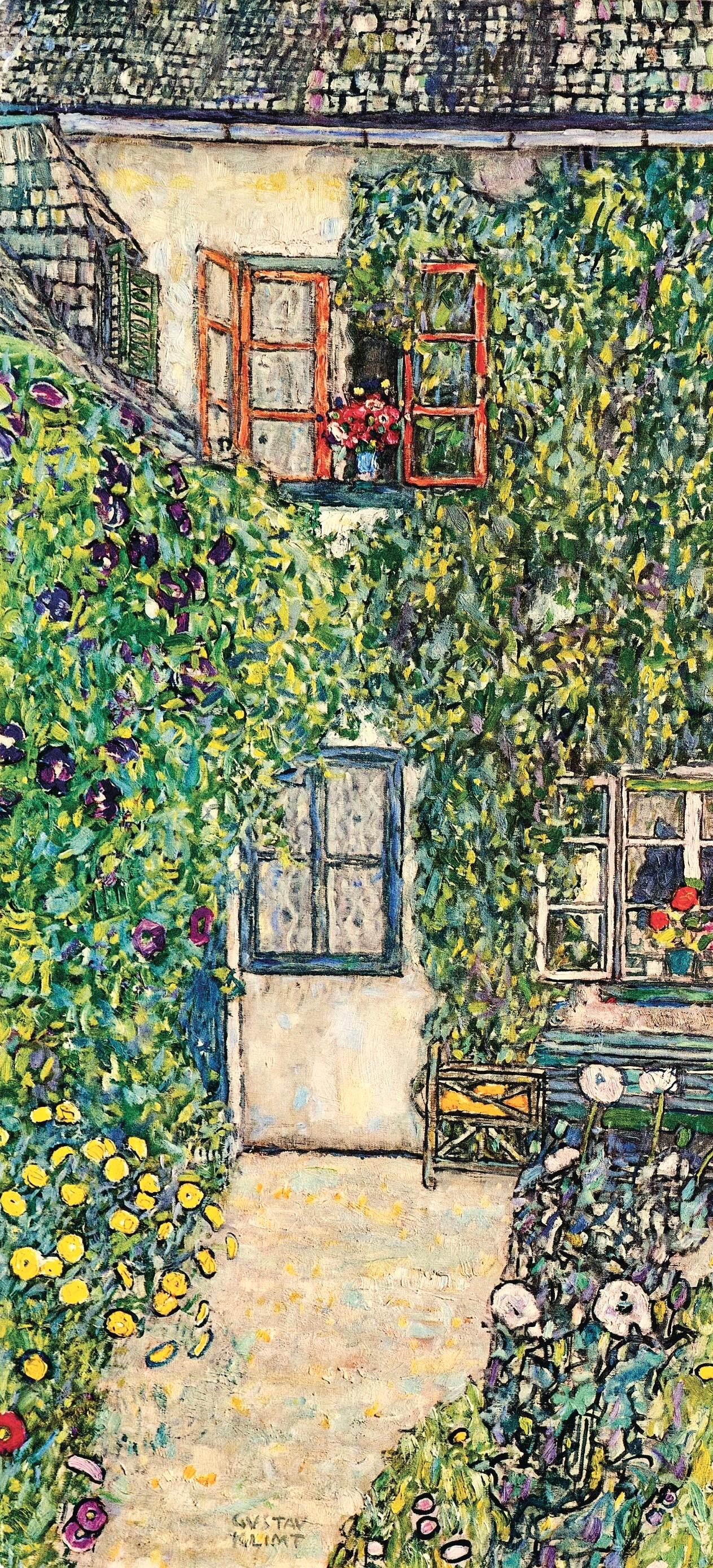 Gustav Klimt, House in a Garden, 1931 (after) 1