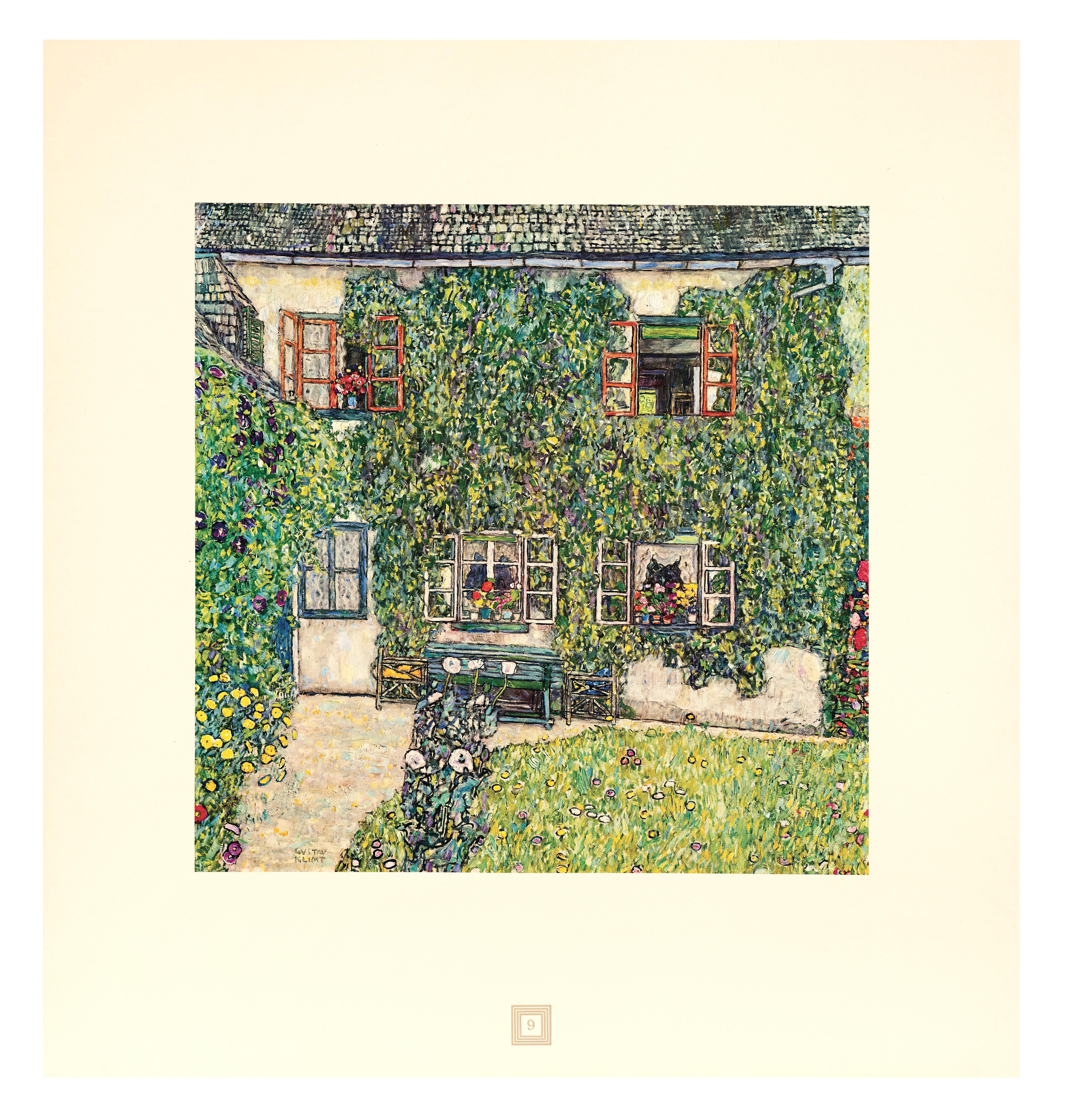 Gustav Klimt, House in a Garden, 1931 (after) 4