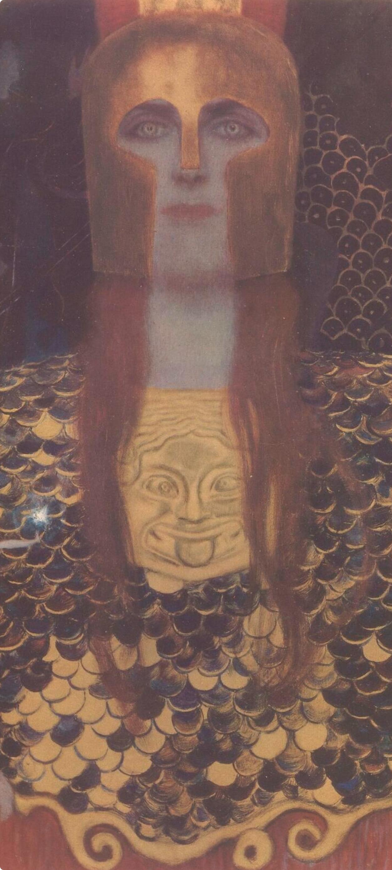 Gustav Klimt, Pallas Athena, from The Work of Gustav Klimt, 1918 (after) For Sale 1