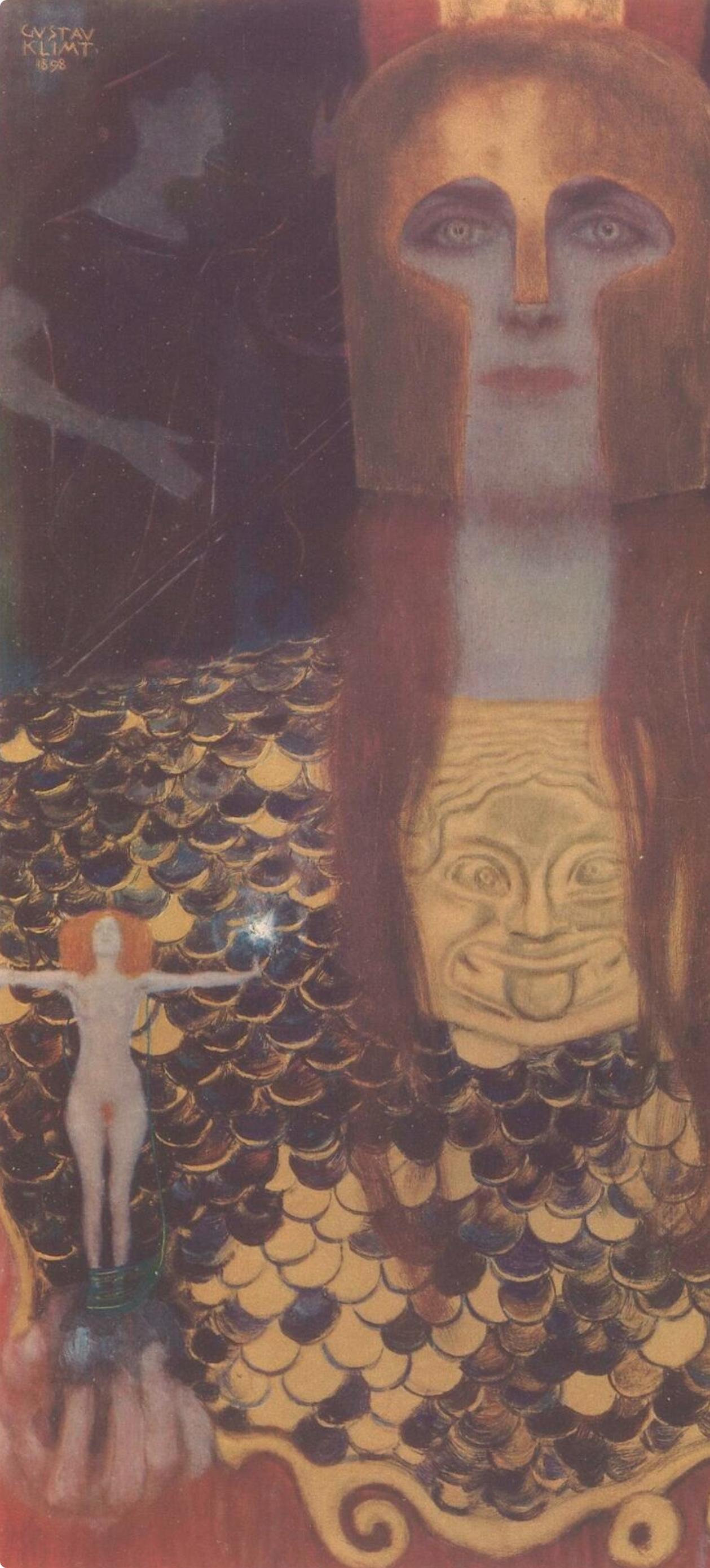 Gustav Klimt, Pallas Athena, from The Work of Gustav Klimt, 1918 (after) For Sale 2
