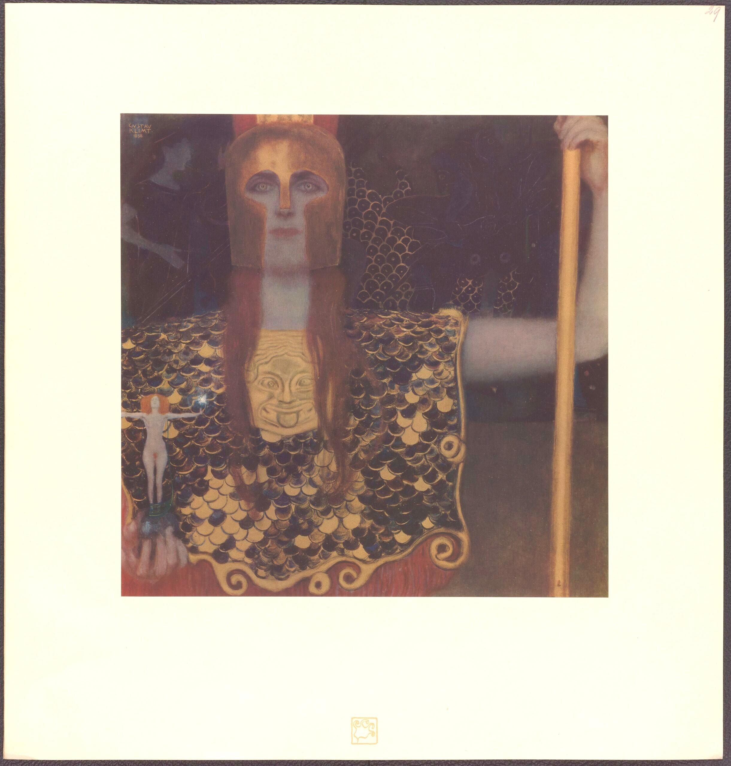 Gustav Klimt, Pallas Athena, from The Work of Gustav Klimt, 1918 (after) For Sale 4