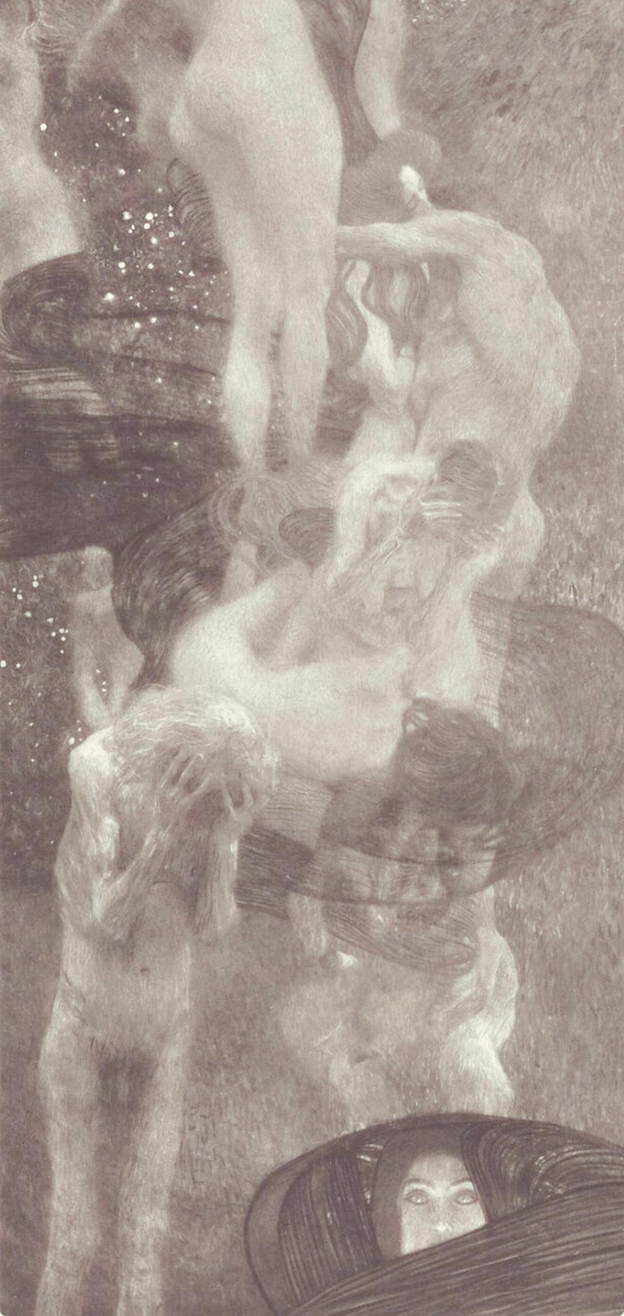 Gustav Klimt, Philosophy, from The Work of Gustav Klimt, 1918 (after) For Sale 2