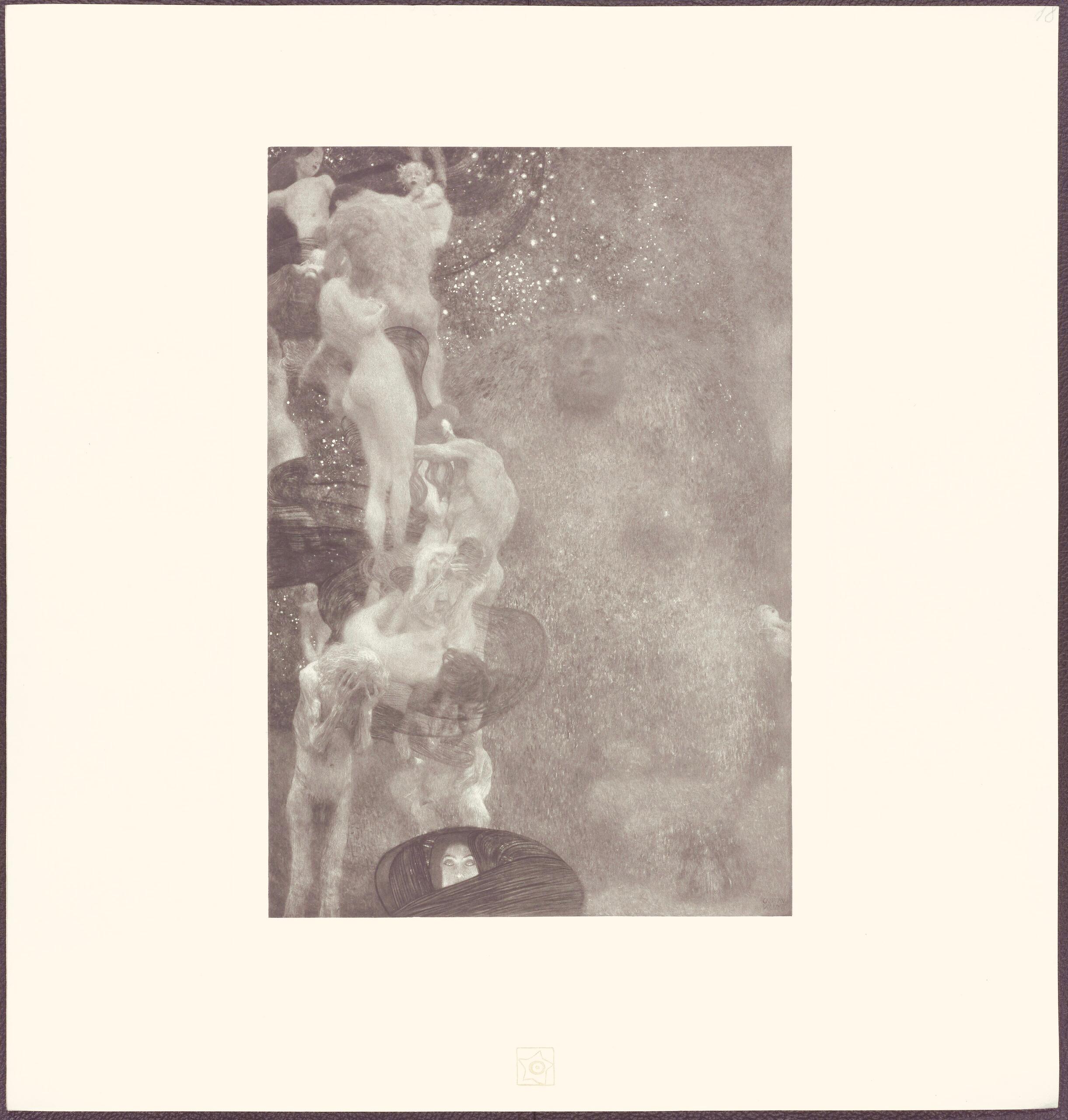 Gustav Klimt, Philosophy, from The Work of Gustav Klimt, 1918 (after) For Sale 4