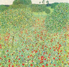 Gustav Klimt, Pradera de amapolas, 1931 (after)