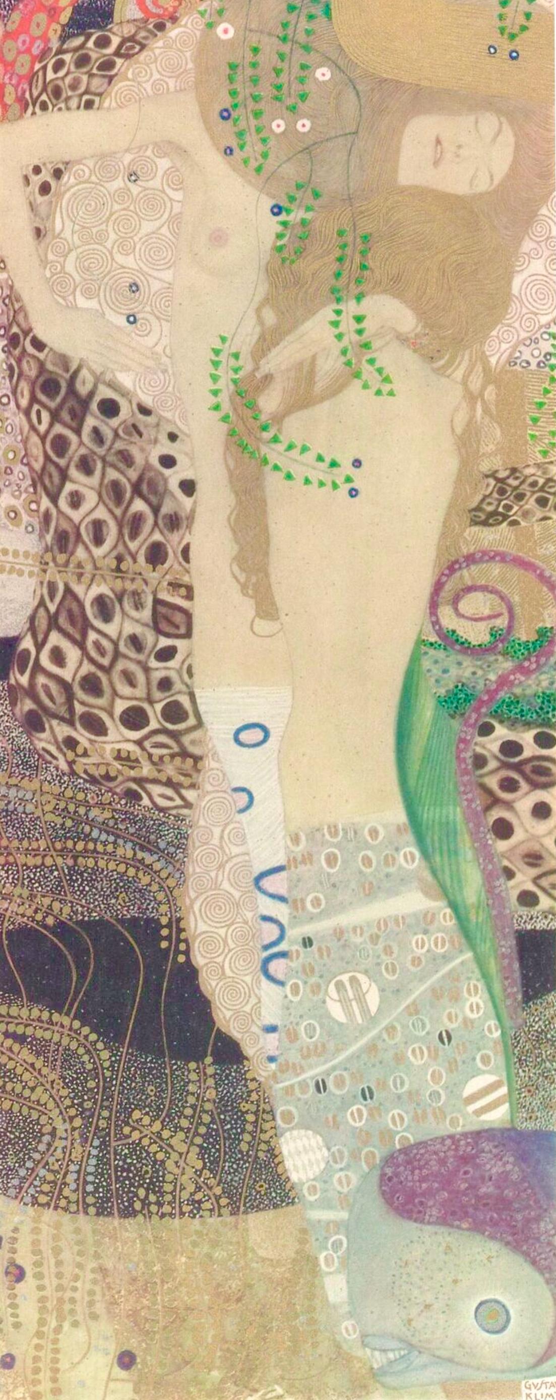 Gustav Klimt, The Friends, from The Work of Gustav Klimt, 1918 (after)