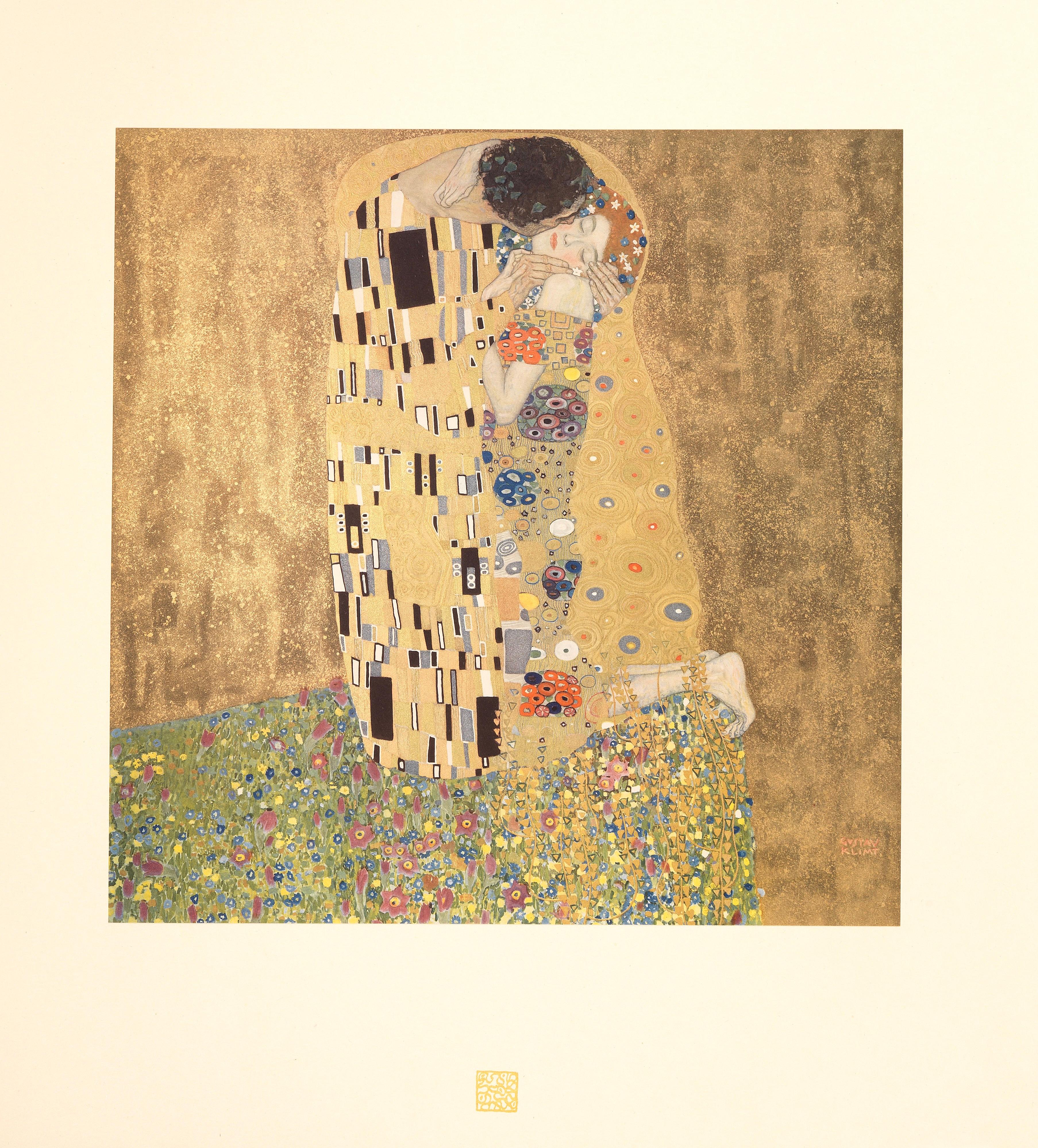 Gustav Klimt, The Kiss, from The Work of Gustav Klimt, 1918 (after) 4