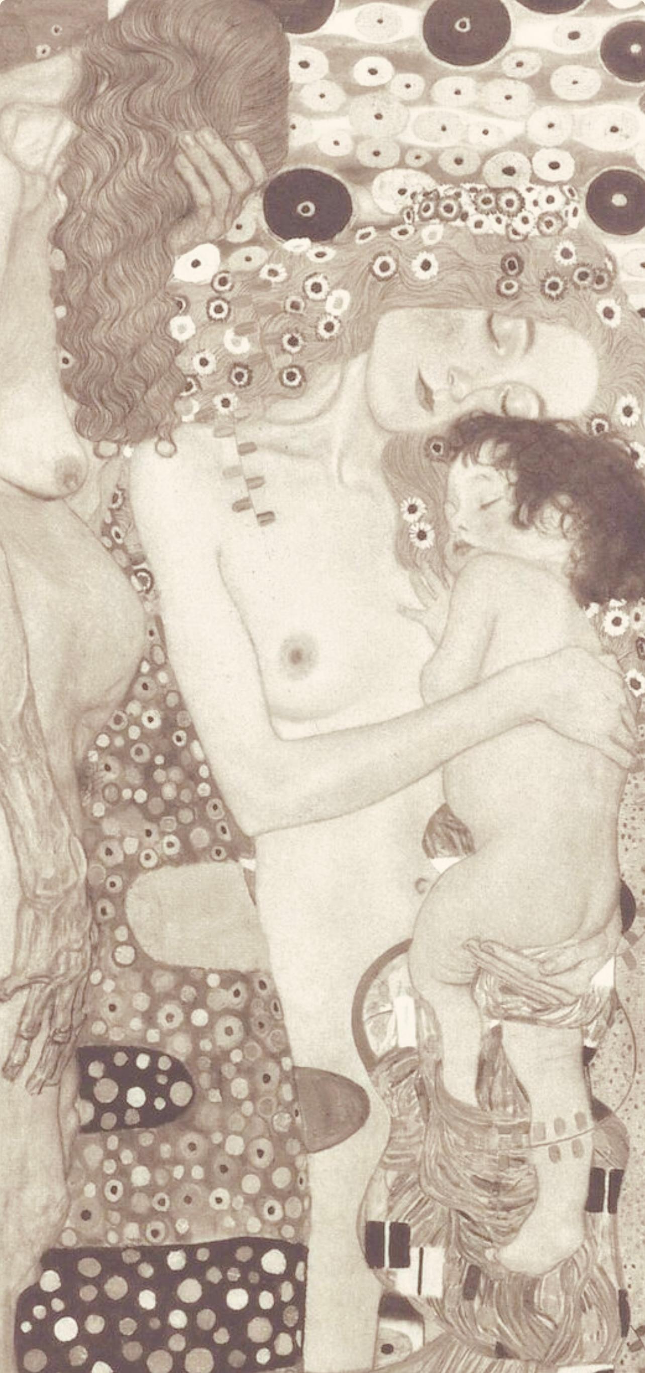 Gustav Klimt, The Three Ages, from The Work of Gustav Klimt, 1918 (after) For Sale 2