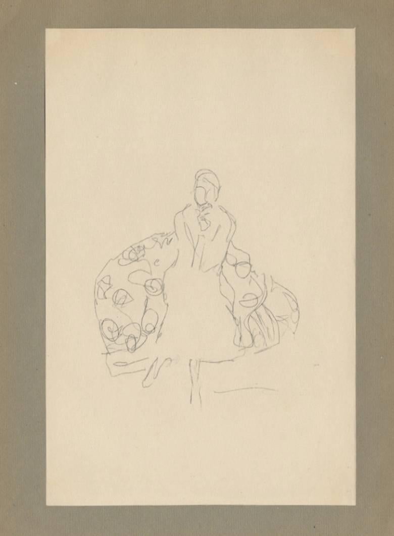 Handzeichnungen (Sketch) after Gustav Klimt, 1922 Lithograph - Print by (after) Gustav Klimt