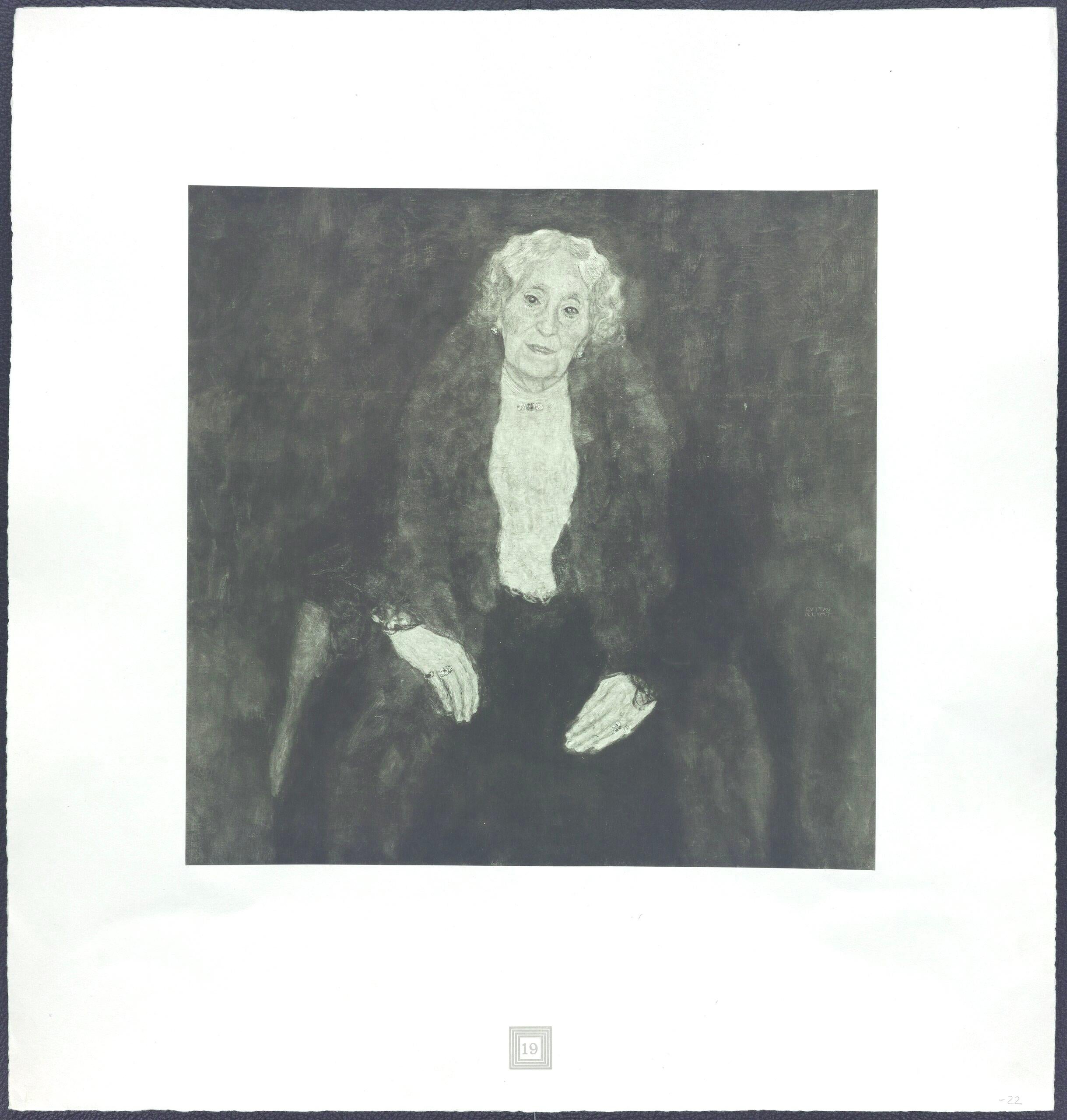 Klimt, Bildnis einer alten Dame, Gustav Klimt, Eine Nachlese (d'après) en vente 4