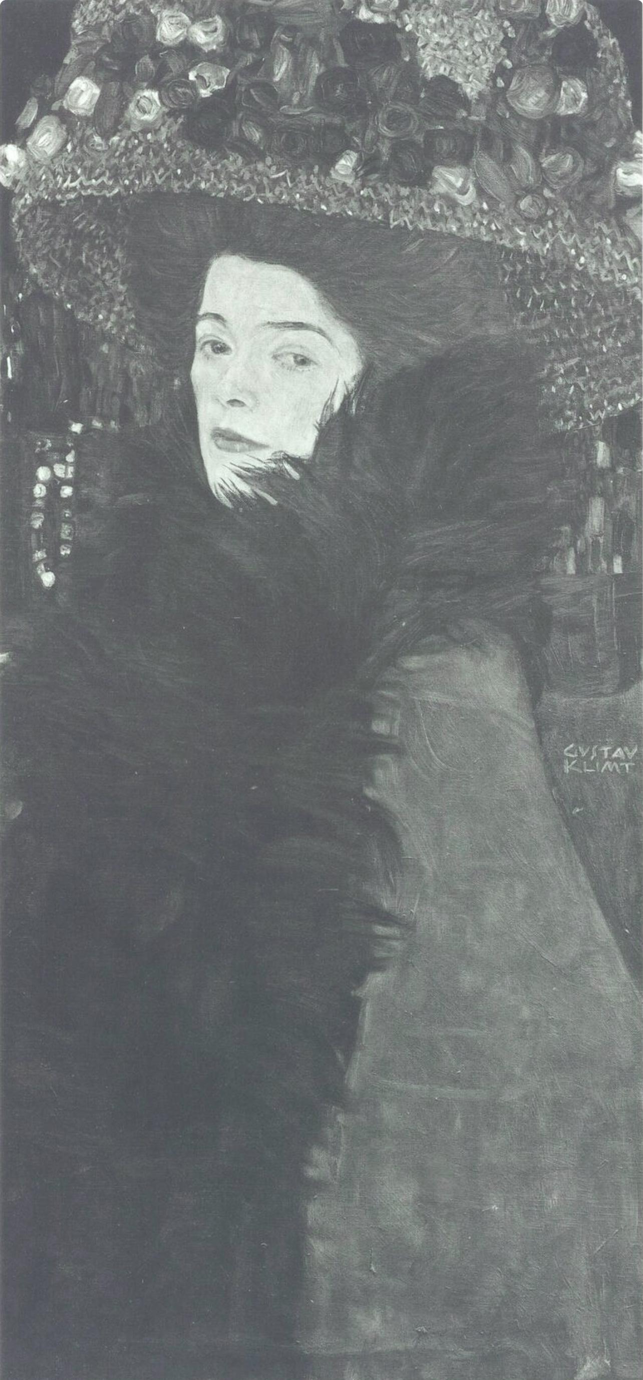 Klimt, Dame mit Blumenhut, Gustav Klimt, Eine Nachlese (after)
