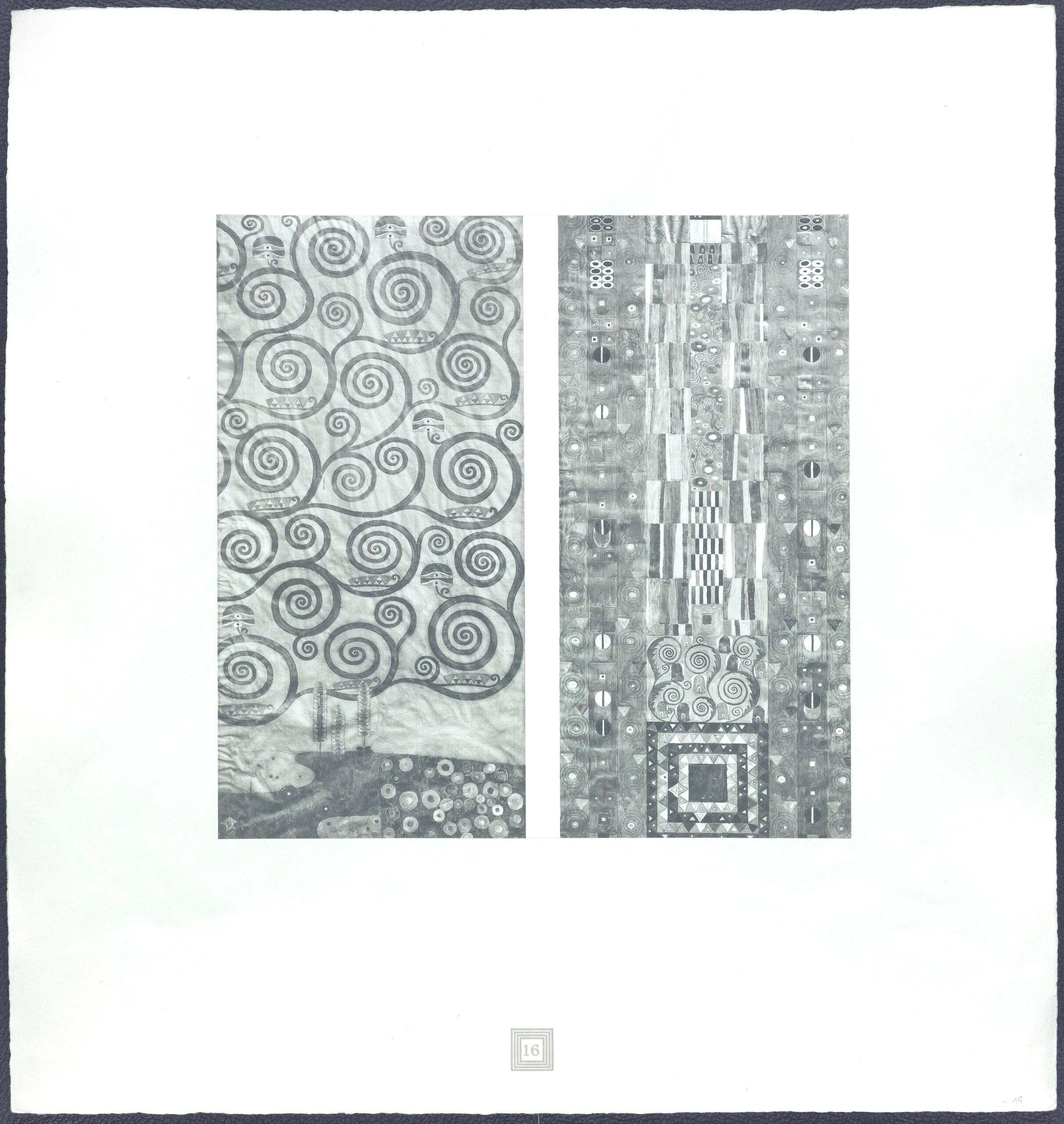 Gustav Klimt, Der Lebensbaum und das Mittelfeld (d'après) en vente 4