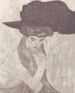 Klimt, Der schwarze Federnhut, La obra de Gustav Klimt (after)