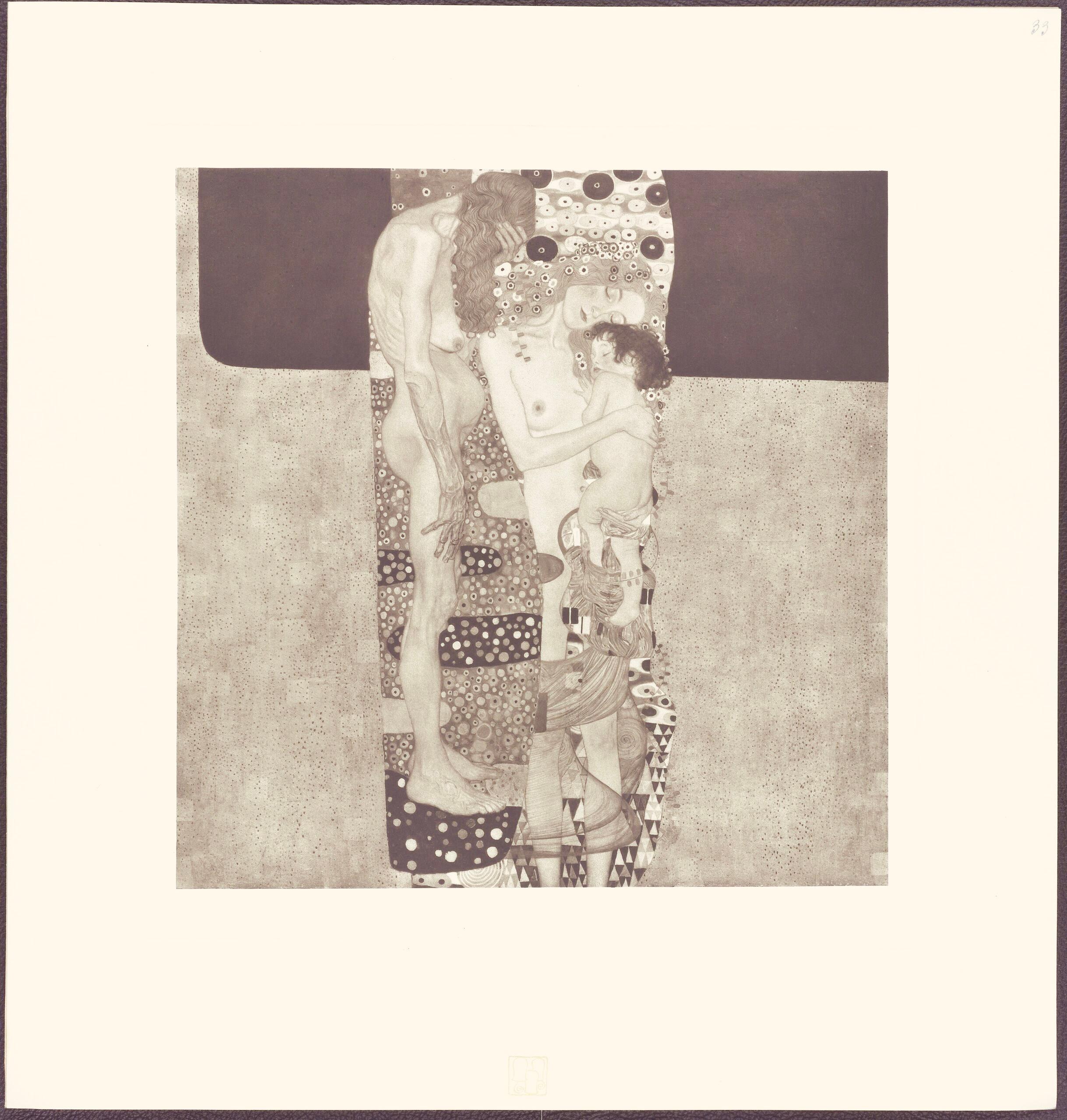 Klimt, Die drei Alter, Das Werk von Gustav Klimt (after) For Sale 4
