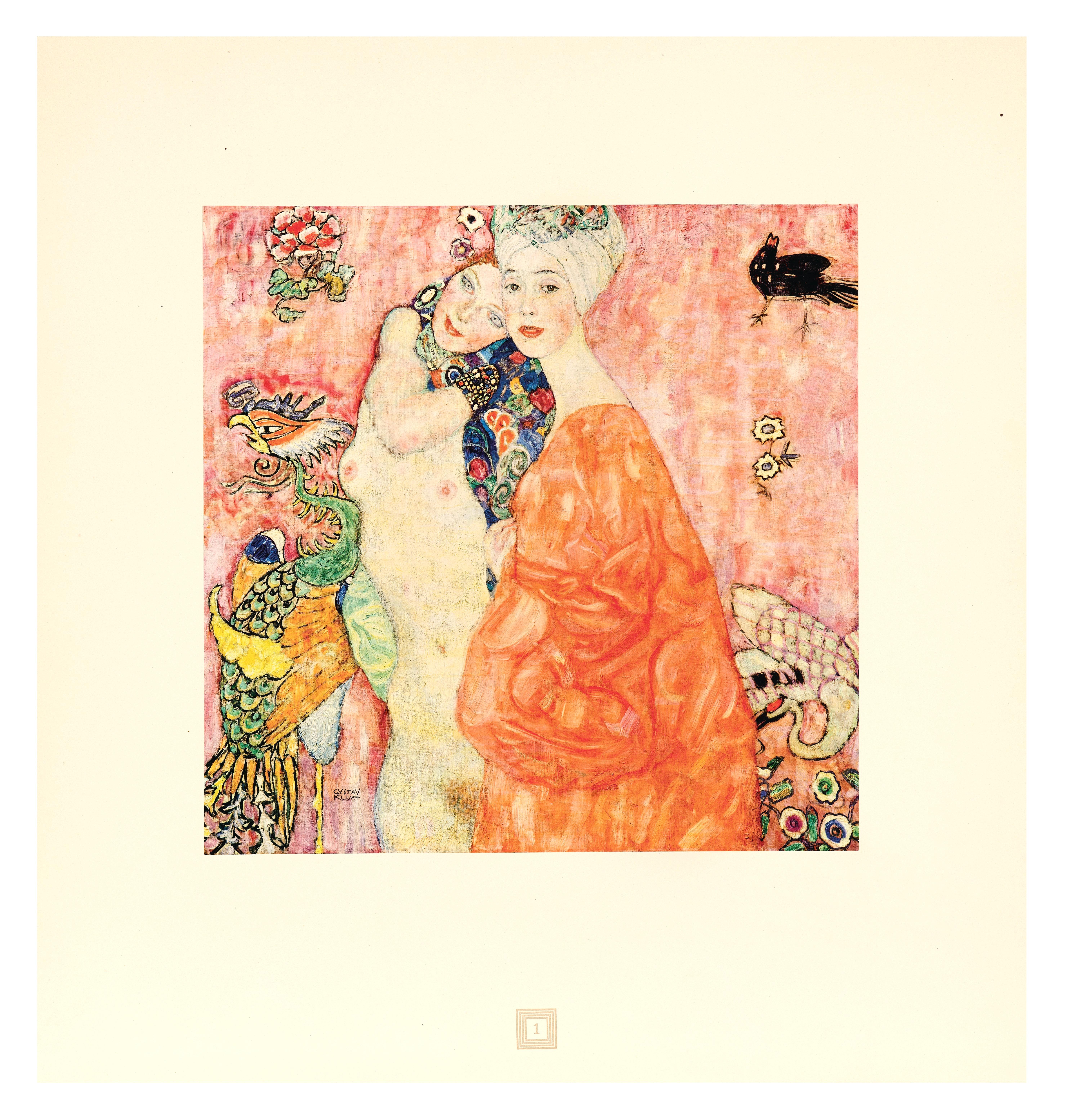 Klimt, Die Freundinnen, Gustav Klimt, Eine Nachlese (after) For Sale 4