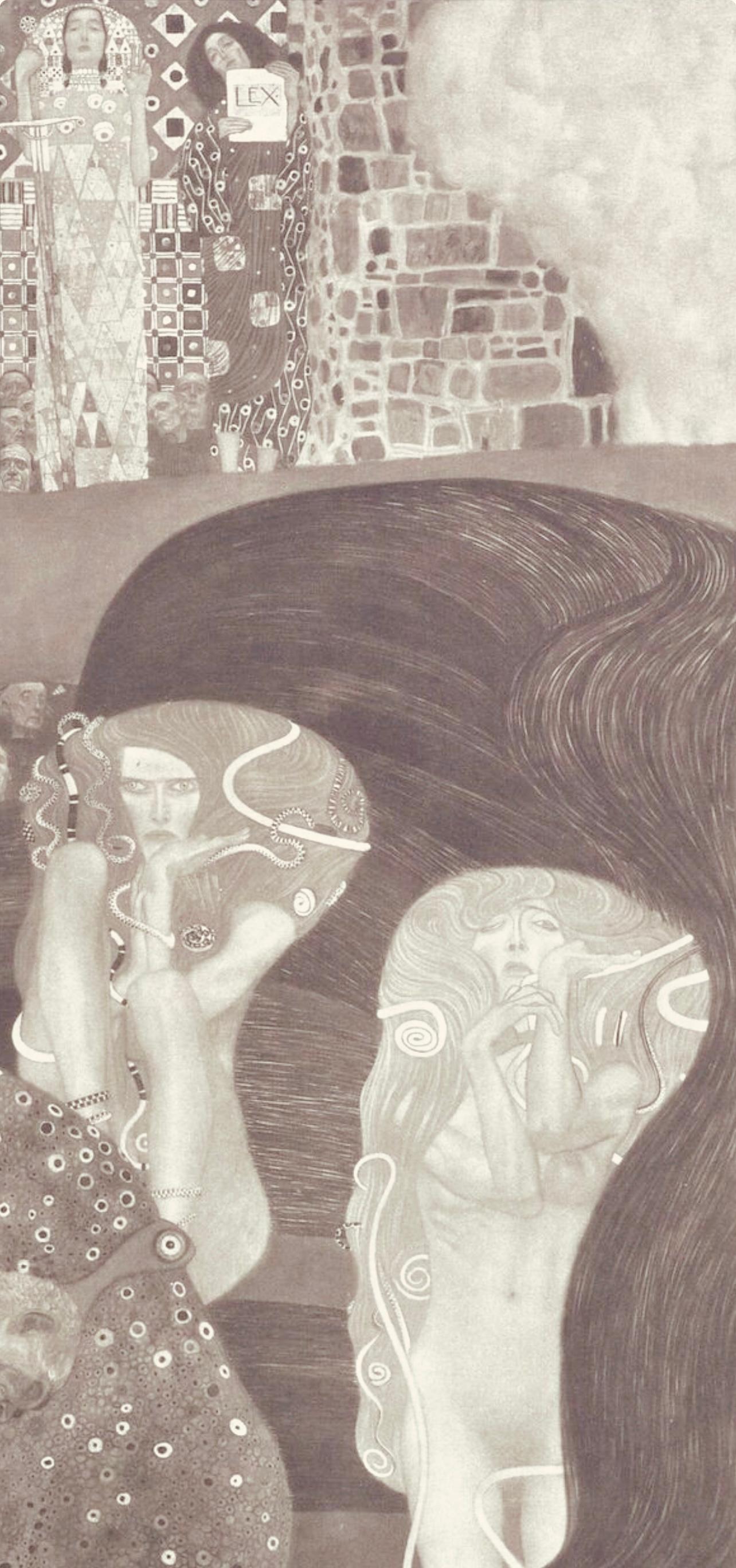 Klimt, Die Jurisprudenz, Das Werk von Gustav Klimt (after) For Sale 1