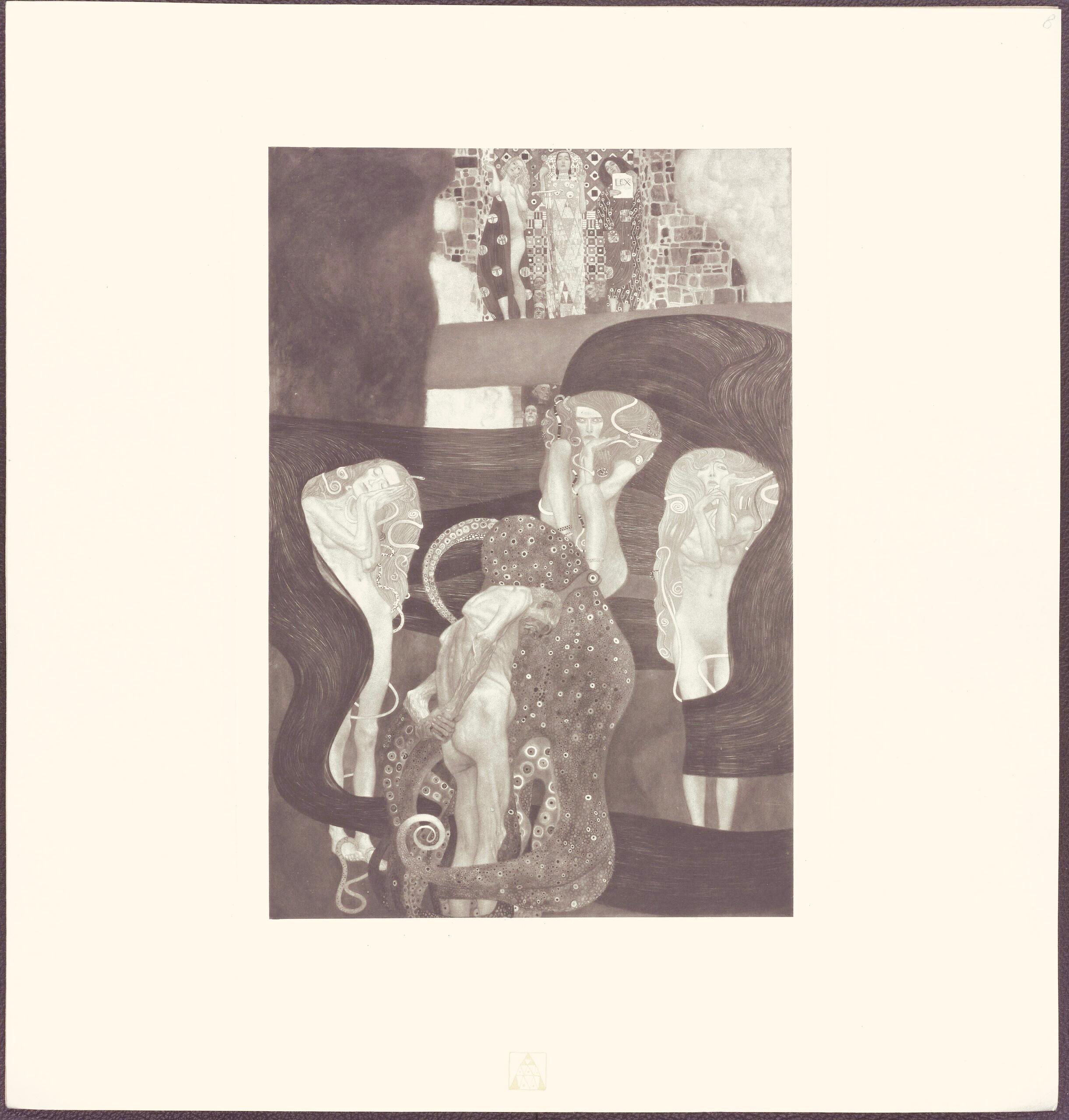 Klimt, Die Jurisprudenz, Das Werk von Gustav Klimt (after) For Sale 4