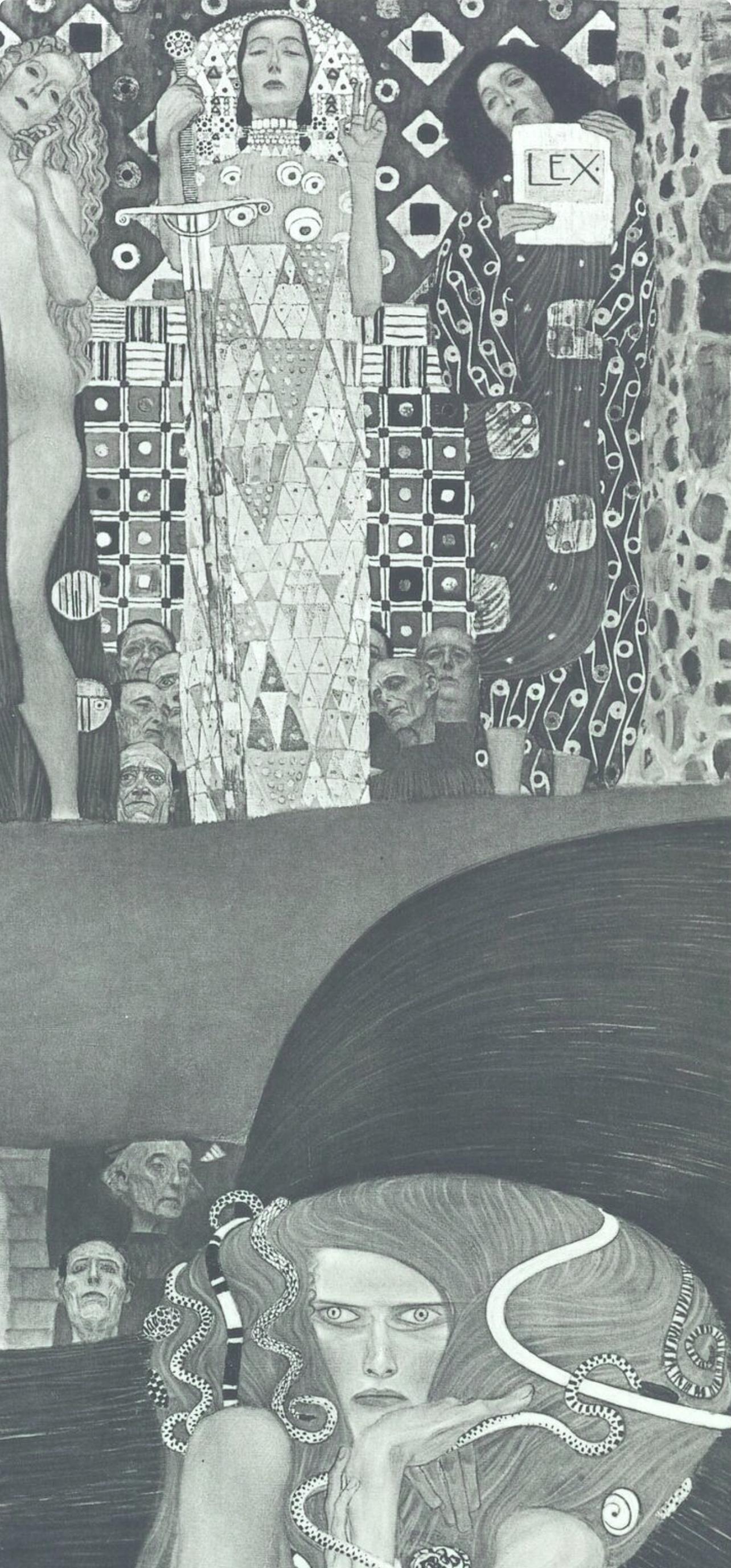 Gustav Klimt, Die Jurisprudenz (d'après) en vente 2