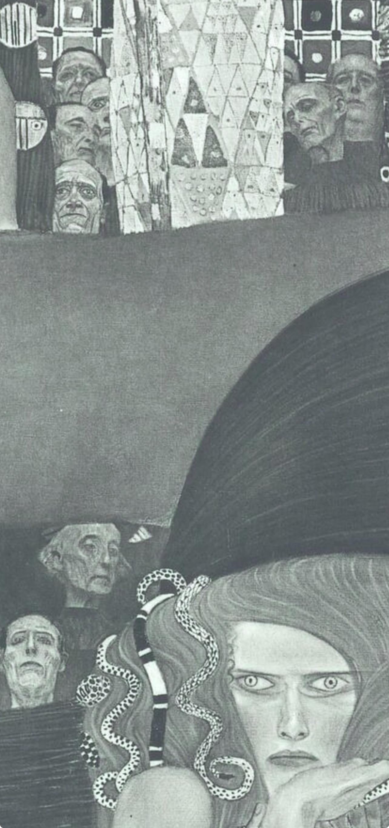 Gustav Klimt, Die Jurisprudenz (d'après) en vente 3