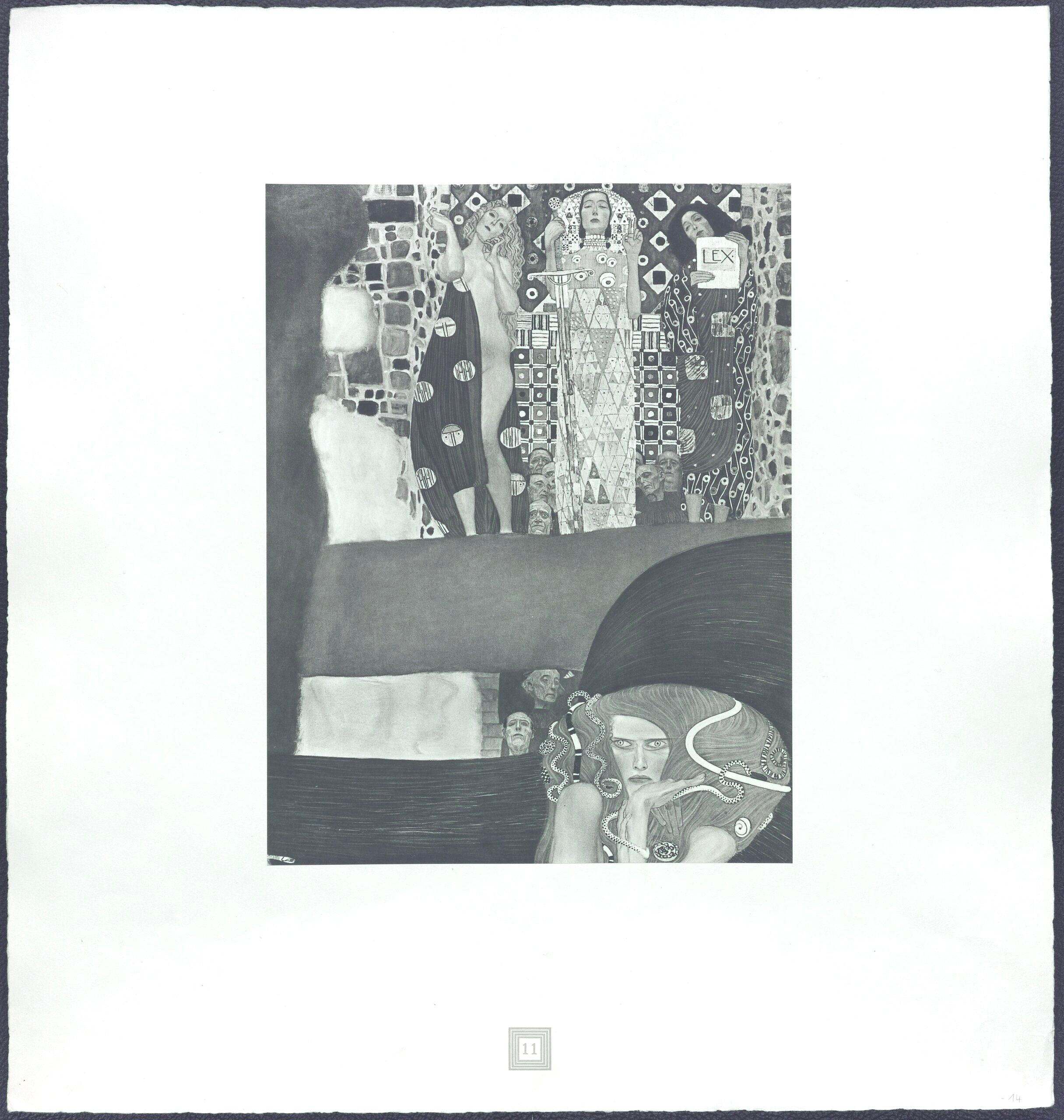 Gustav Klimt, Die Jurisprudenz (d'après) en vente 4