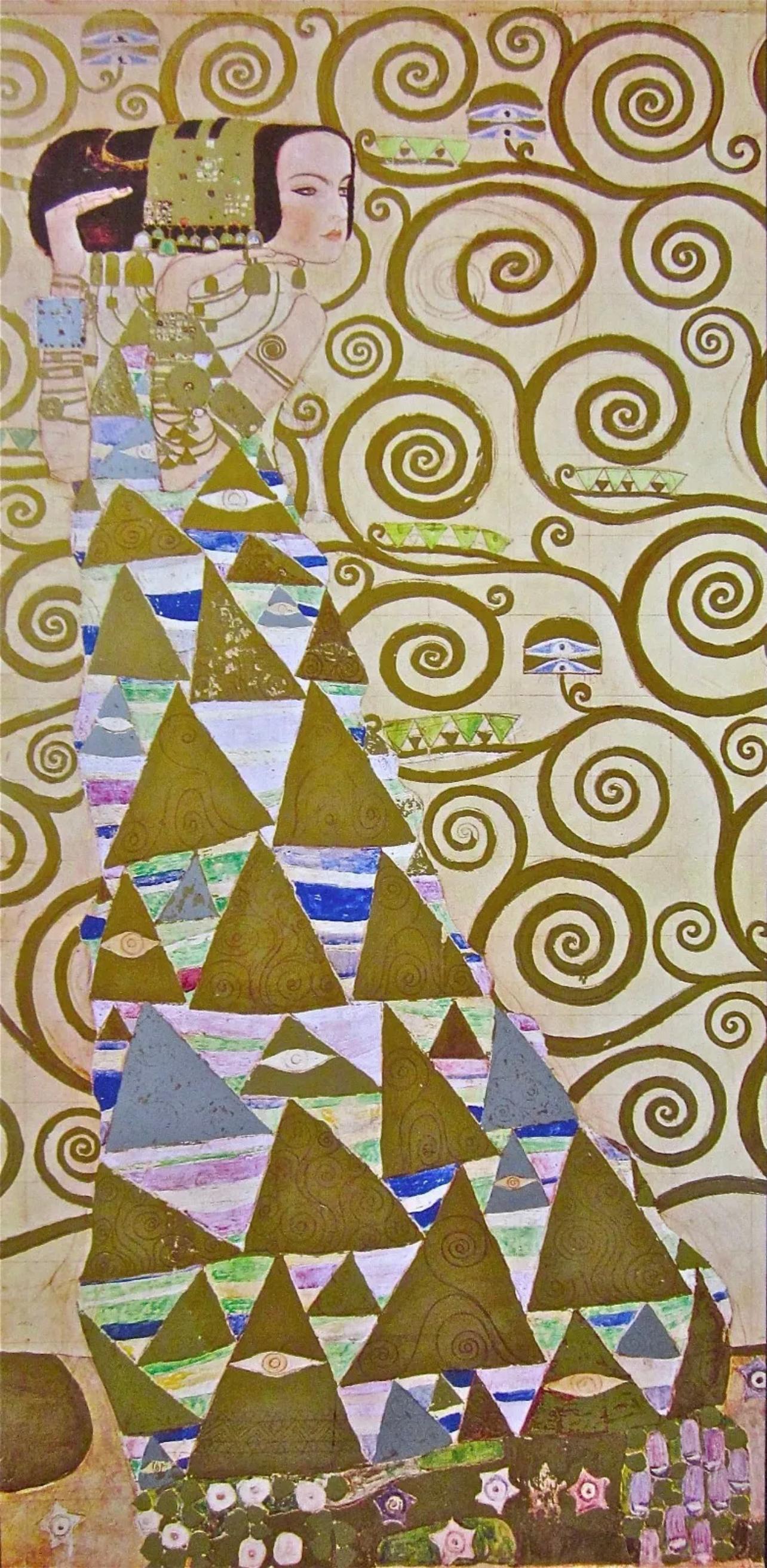 Gustav Klimt Figurative Print - Klimt, Expectation