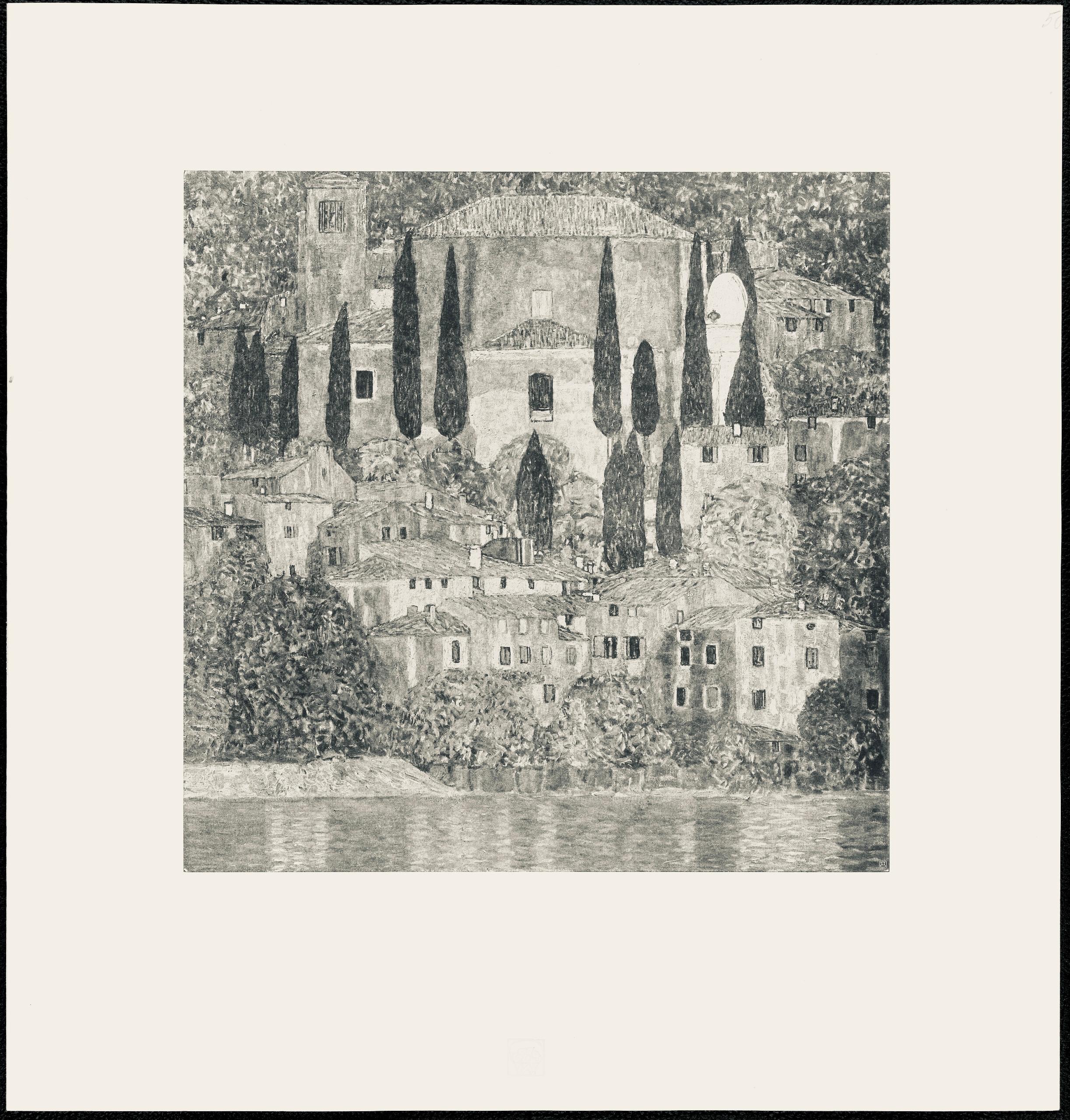 Klimt, Kirche in Cassone, Das Werk von Gustav Klimt (after) Gustav Klimt in vendita 4