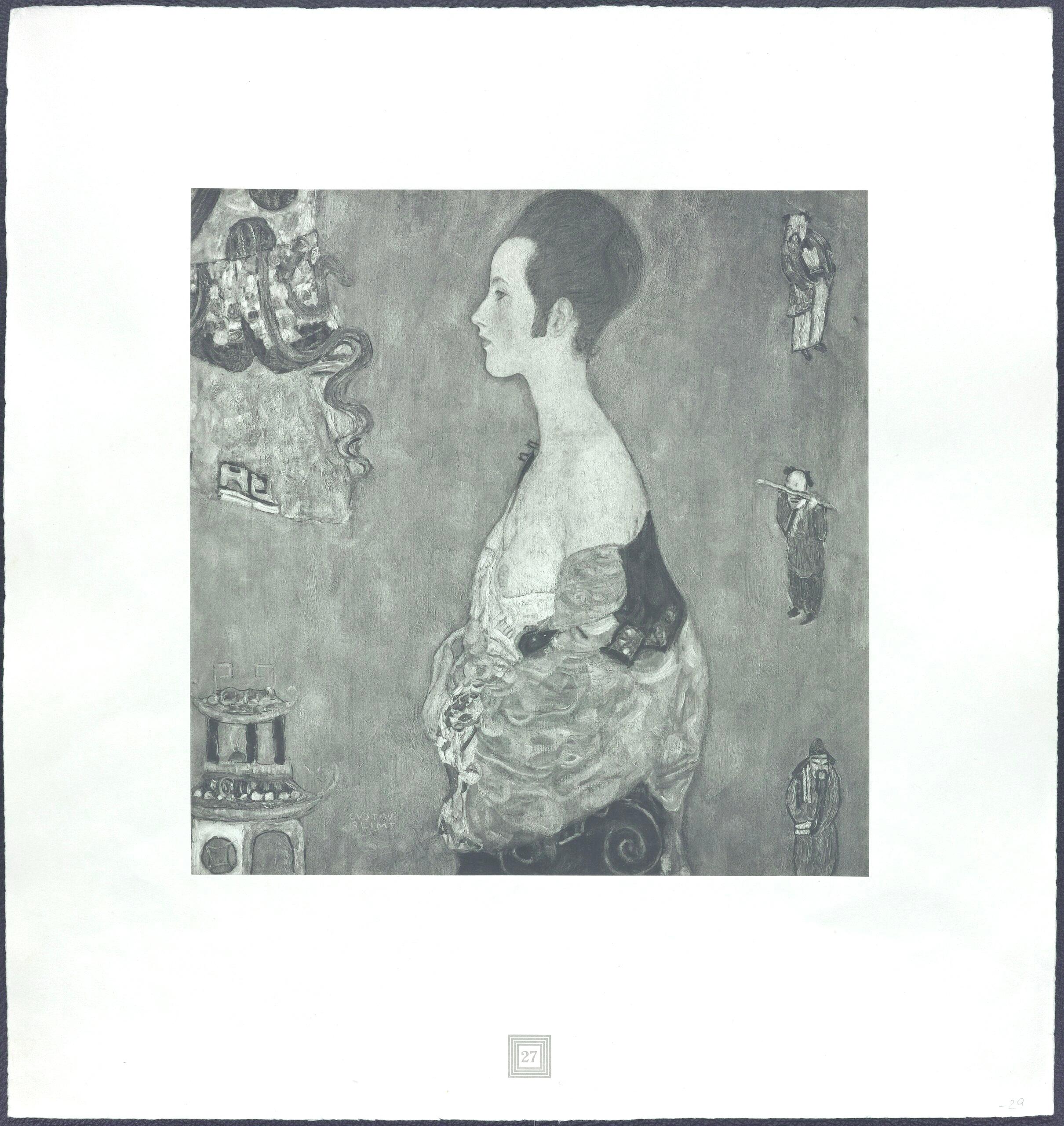 Klimt, Mädchen im Profil, Gustav Klimt, Eine Nachlese (after) For Sale 4