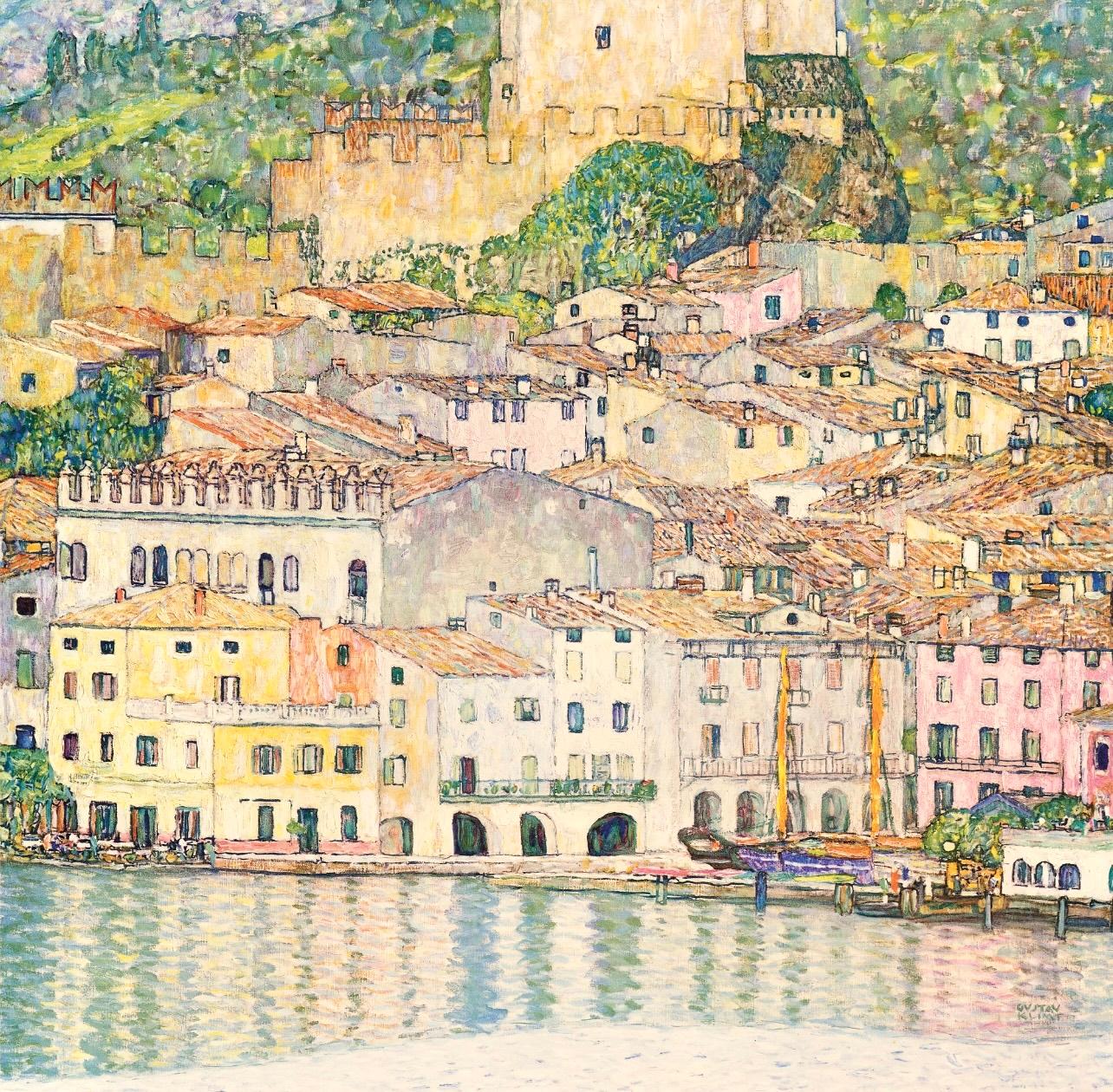 Héliogravure, collotype, metallic inks on vélin paper. Paper Size: 18.86 x 17.91 inches; image size: 11.89 x 12.01 inches. Inscription: Signed in the plate and unnumbered, as issued. Notes: From the folio, Gustav Klimt, Eine Nachlese, 1931.