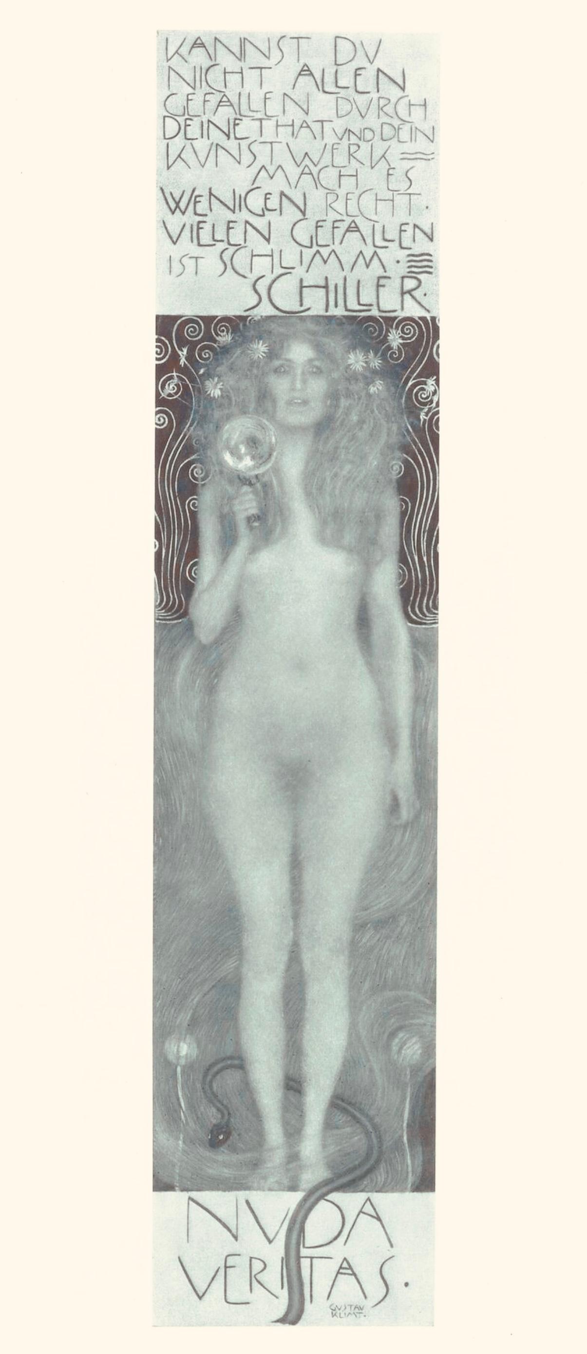Klimt, Nuda Veritas, Das Werk von Gustav Klimt (after)