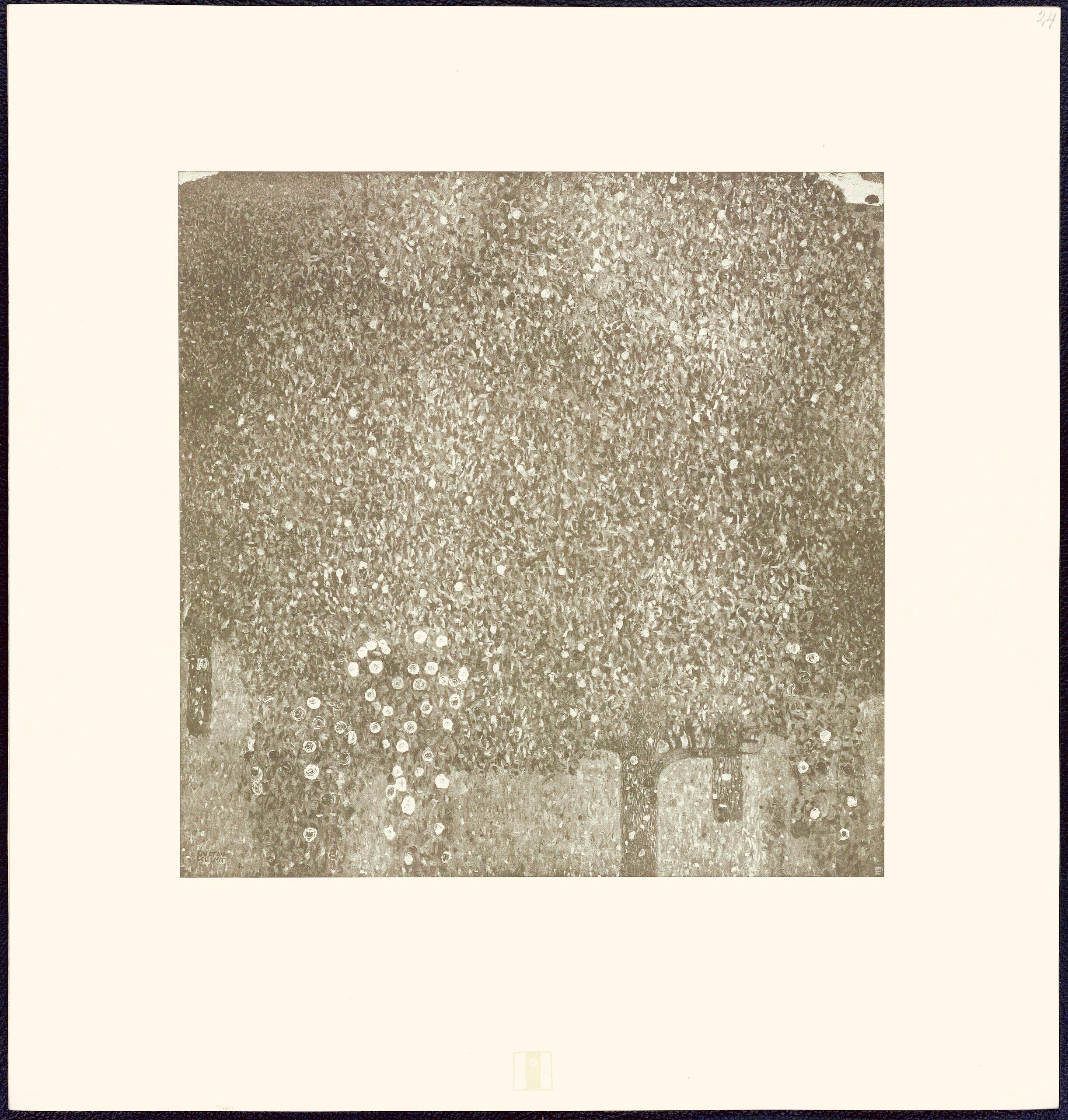 Klimt, Rosen unter Bäumen, Das Werk von Gustav Klimt (after) For Sale 4