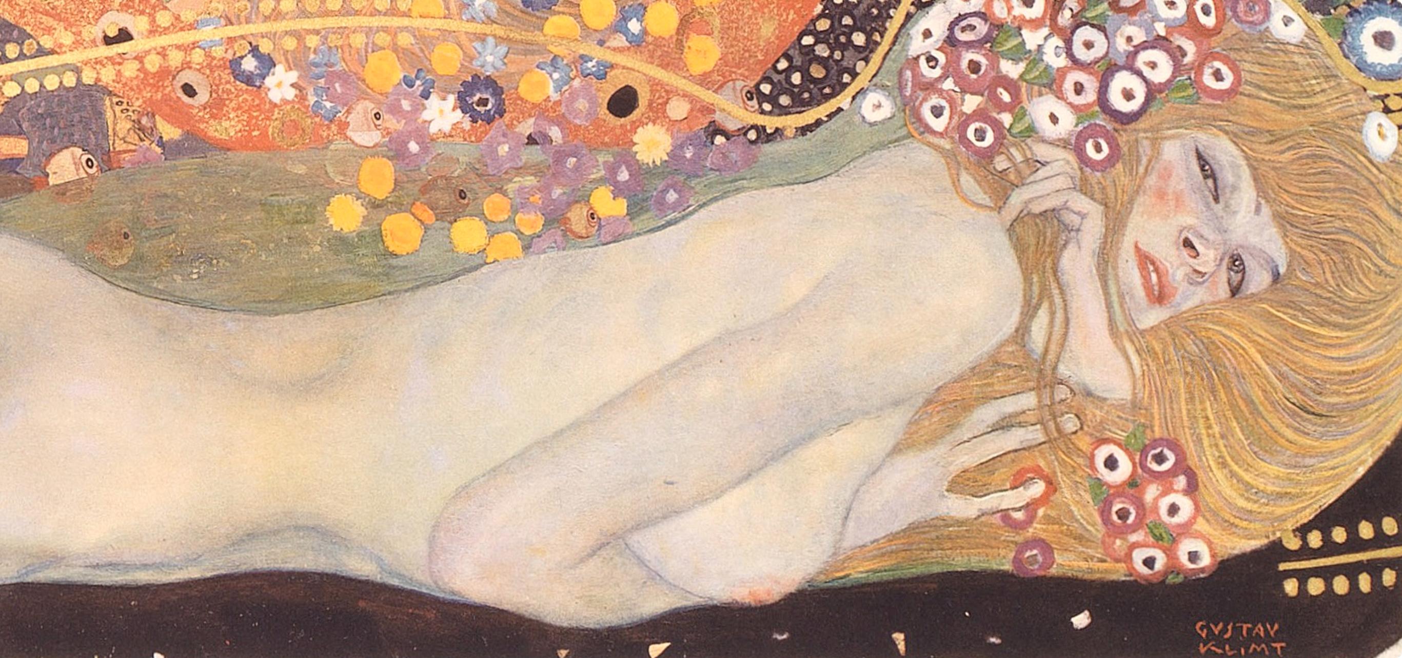 Klimt, Wasserschlangen, Das Werk von Gustav Klimt (nach) im Angebot 1