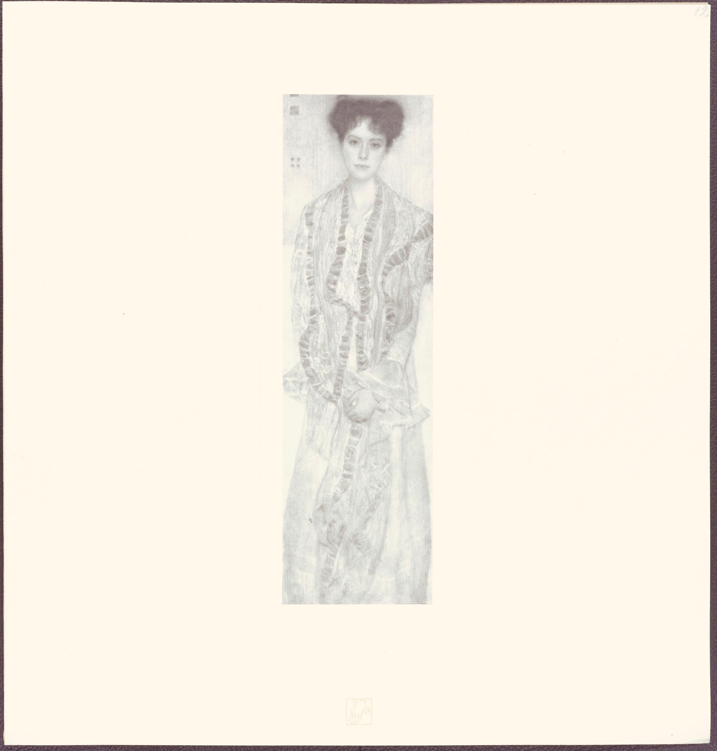 Klimt, Weibliches Bildnis, Das Werk von Gustav Klimt (after) For Sale 3
