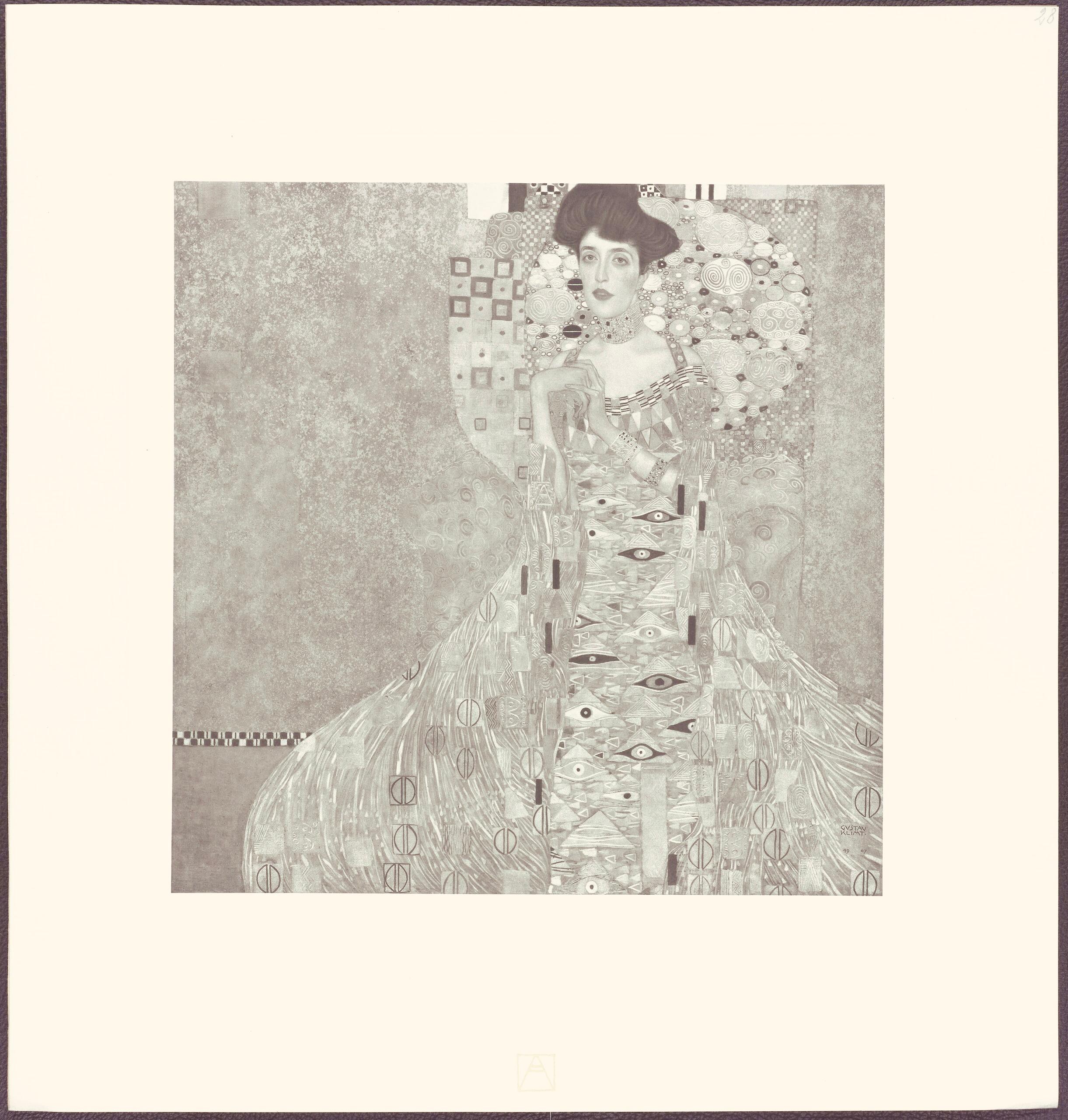 Klimt, Weibliches Bildnis, Das Werk von Gustav Klimt (after) For Sale 4