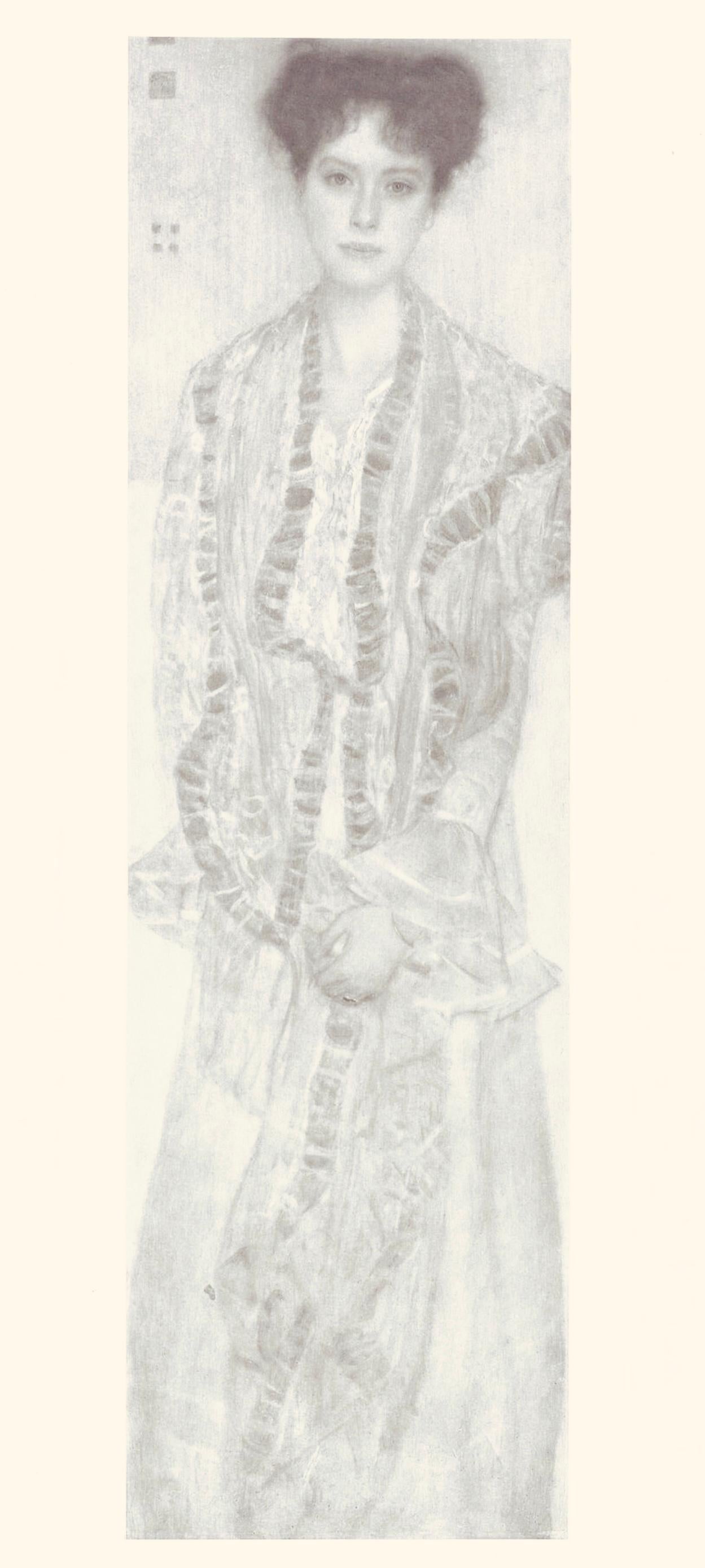 Héliogravure, collotype vélin paper. Paper Size: 18.23 x 17.32 inches; image size: 14.76 x 5.28 inches. Inscription: Signed in the plate and unnumbered, as issued. Notes: From the folio, Das Werk von Gustav Klimt, 1918. Published by Kunstverlag Hugo