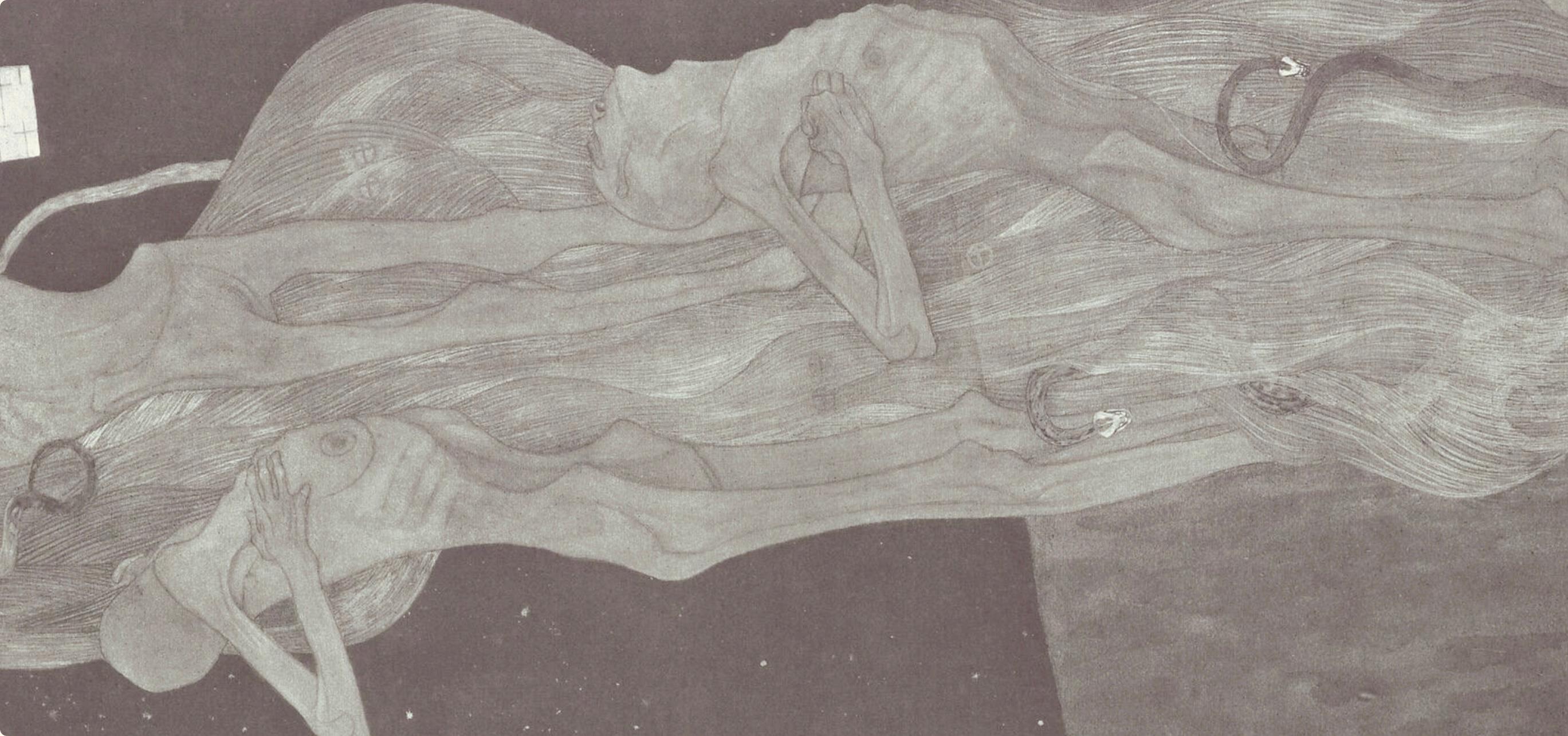 Klimt, Zug der Toten, Das Werk von Gustav Klimt (after) For Sale 1