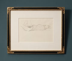 "Donna che si masturba" di Gustav Klimt - Stampa originale da Courtesans Folio