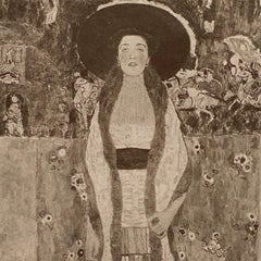 Portrait d'Adele Bloch-Bauer II par Gustav Klimt, collotype de toute une vie de Das Werk