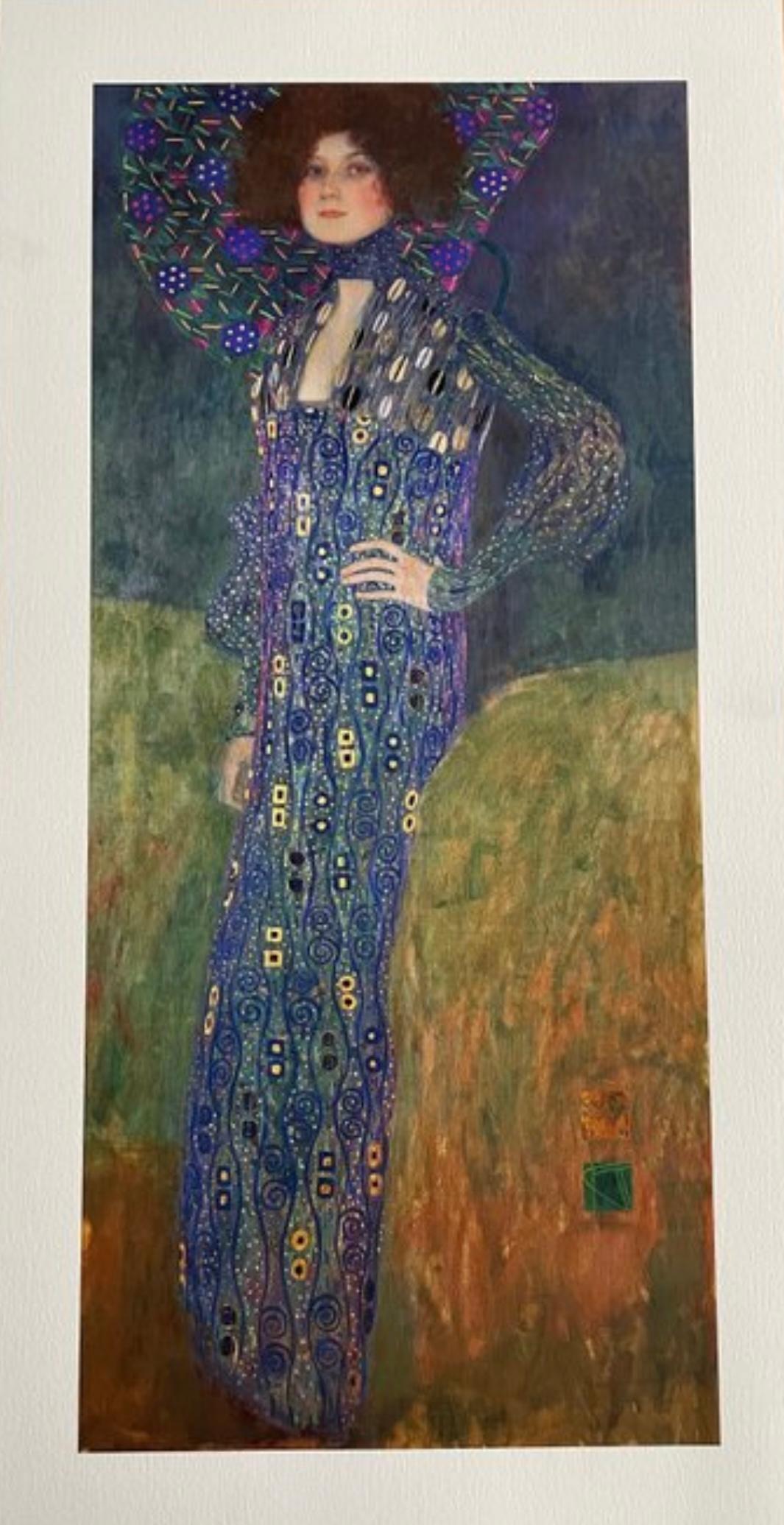 Gustav Klimt Portrait Painting - Portrait of Emilie Flöge-Limited Germany Edition-Giclee on Hahnemuhle paper