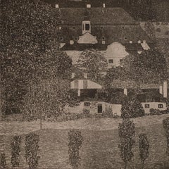 Schloss Kammer Lake Attersee II by Gustav Klimt, Das Werk collotype, 1908-1912