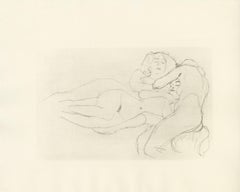 „Dree Women Asleep“ von Gustav Klimt – Originaldruck von Courtesans Folio