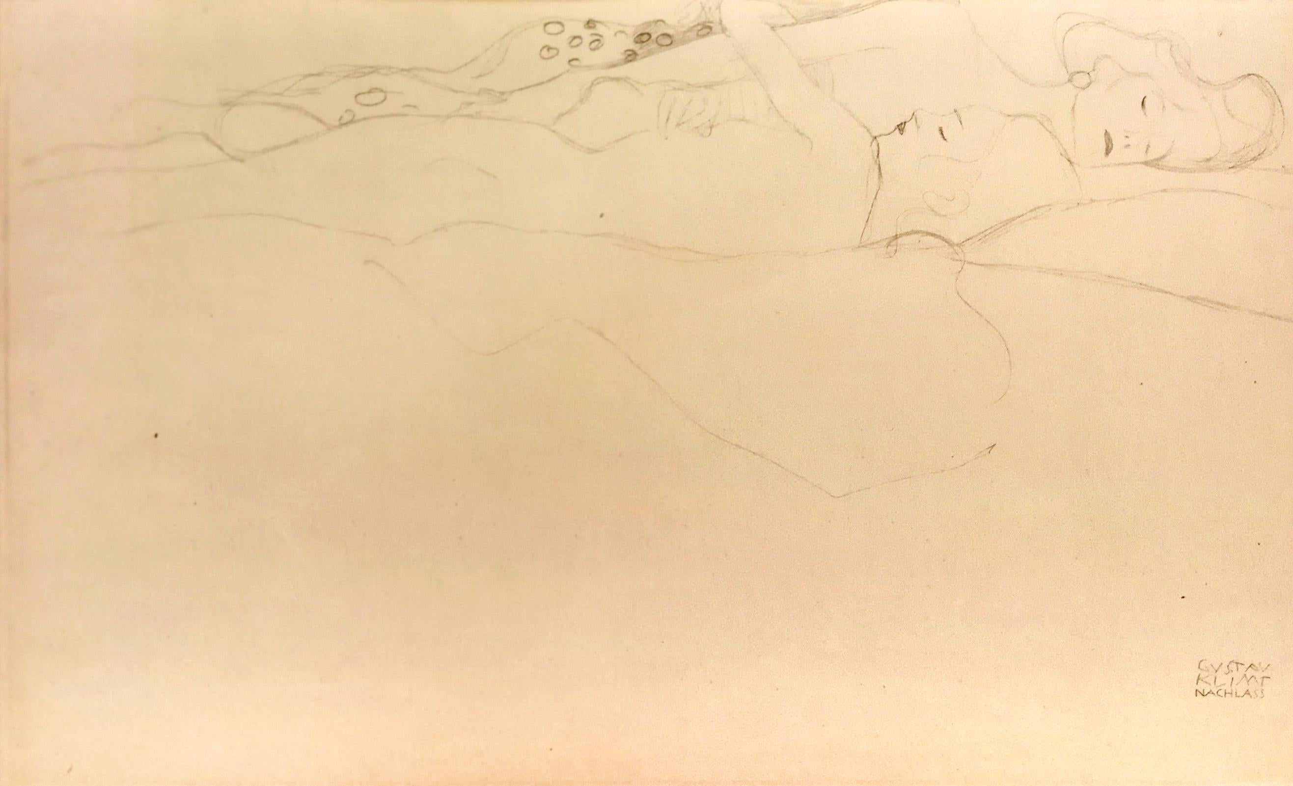 Femme et jeune femme  - 1910s  - Print de (after) Gustav Klimt