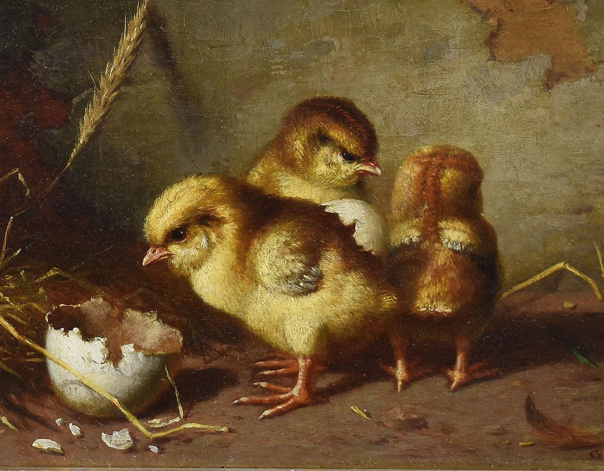 baby chicks painting